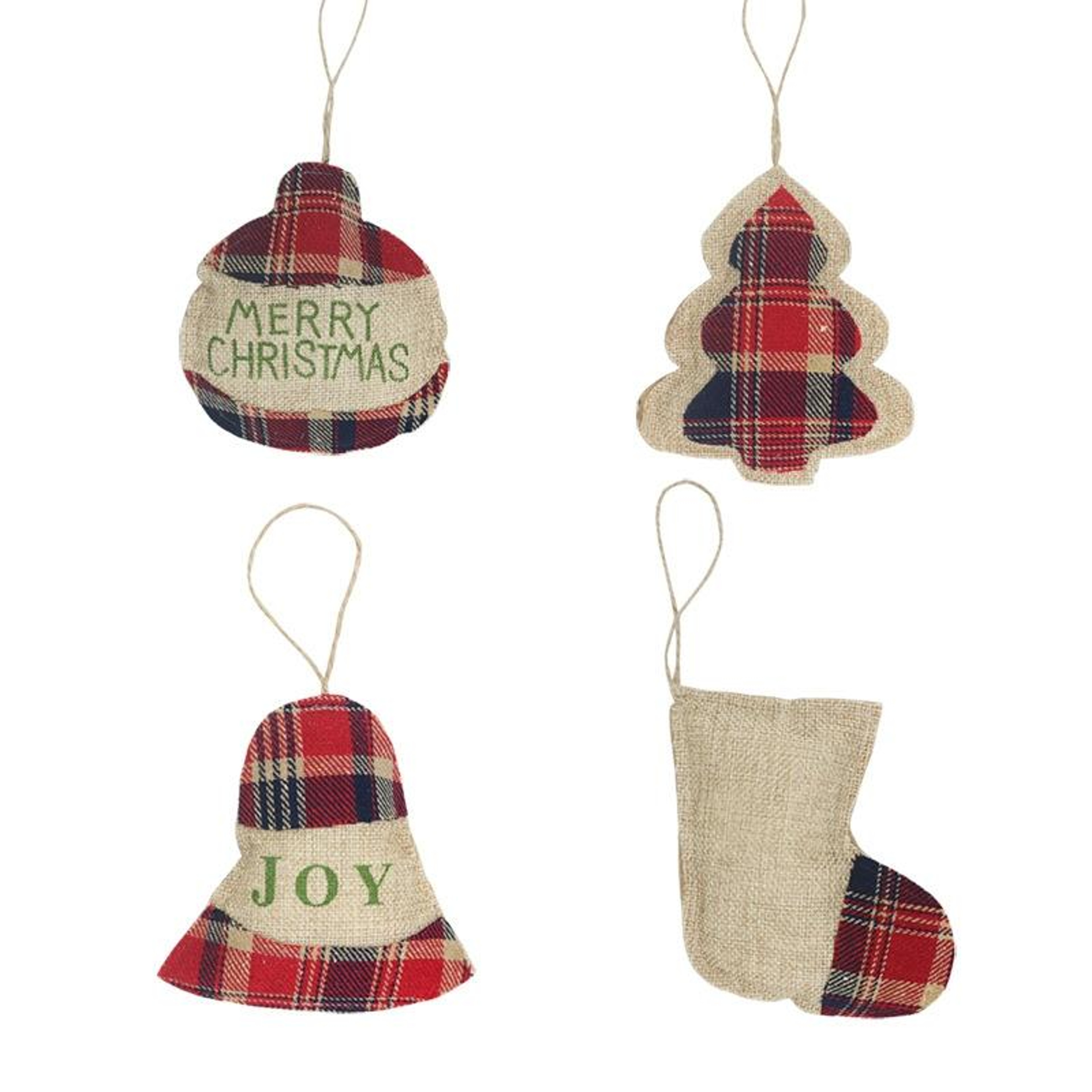 Christmas Stocking Pendant Ornament Handmade Plush Holiday Decoration – view 2