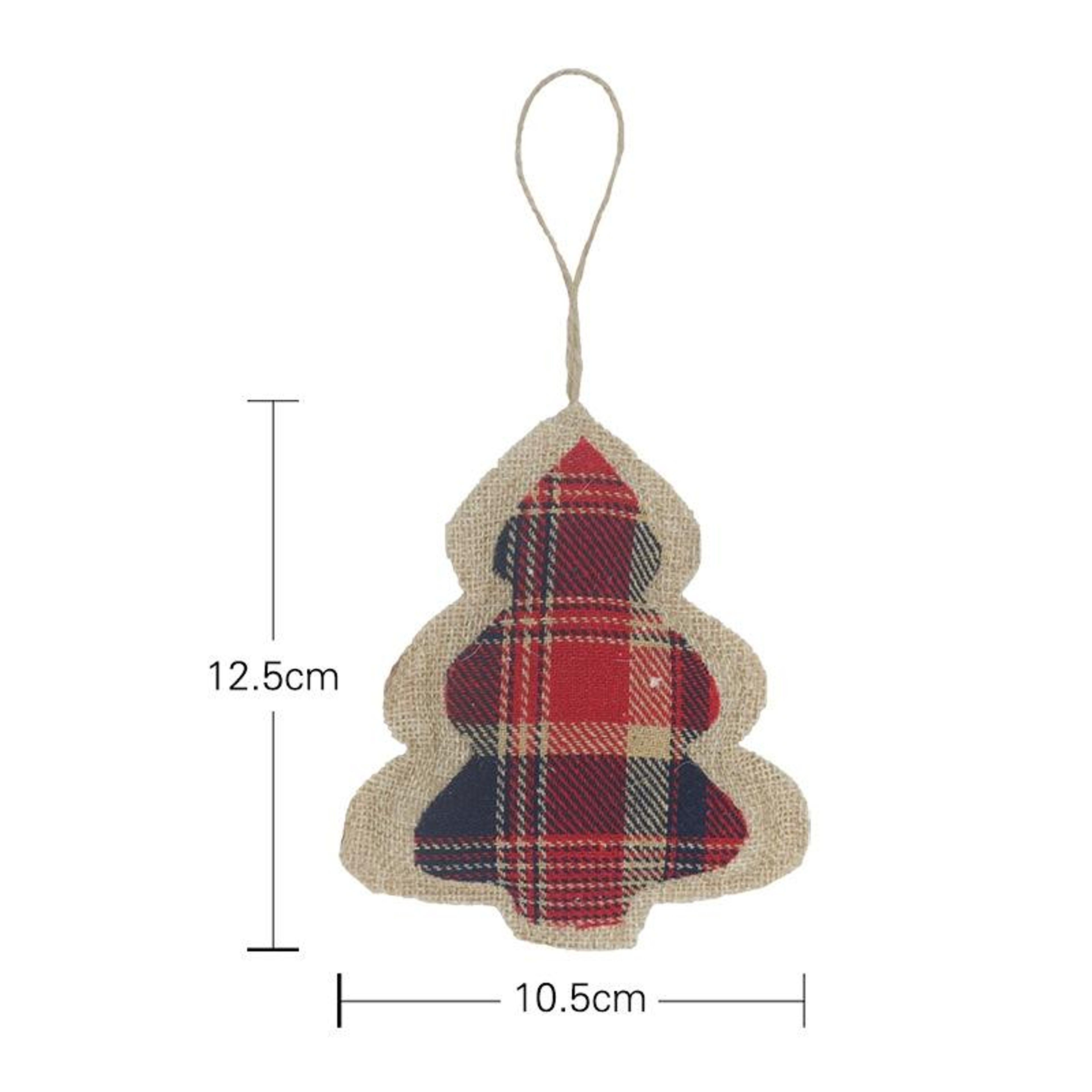 Christmas Stocking Pendant Ornament Handmade Plush Holiday Decoration – view 4