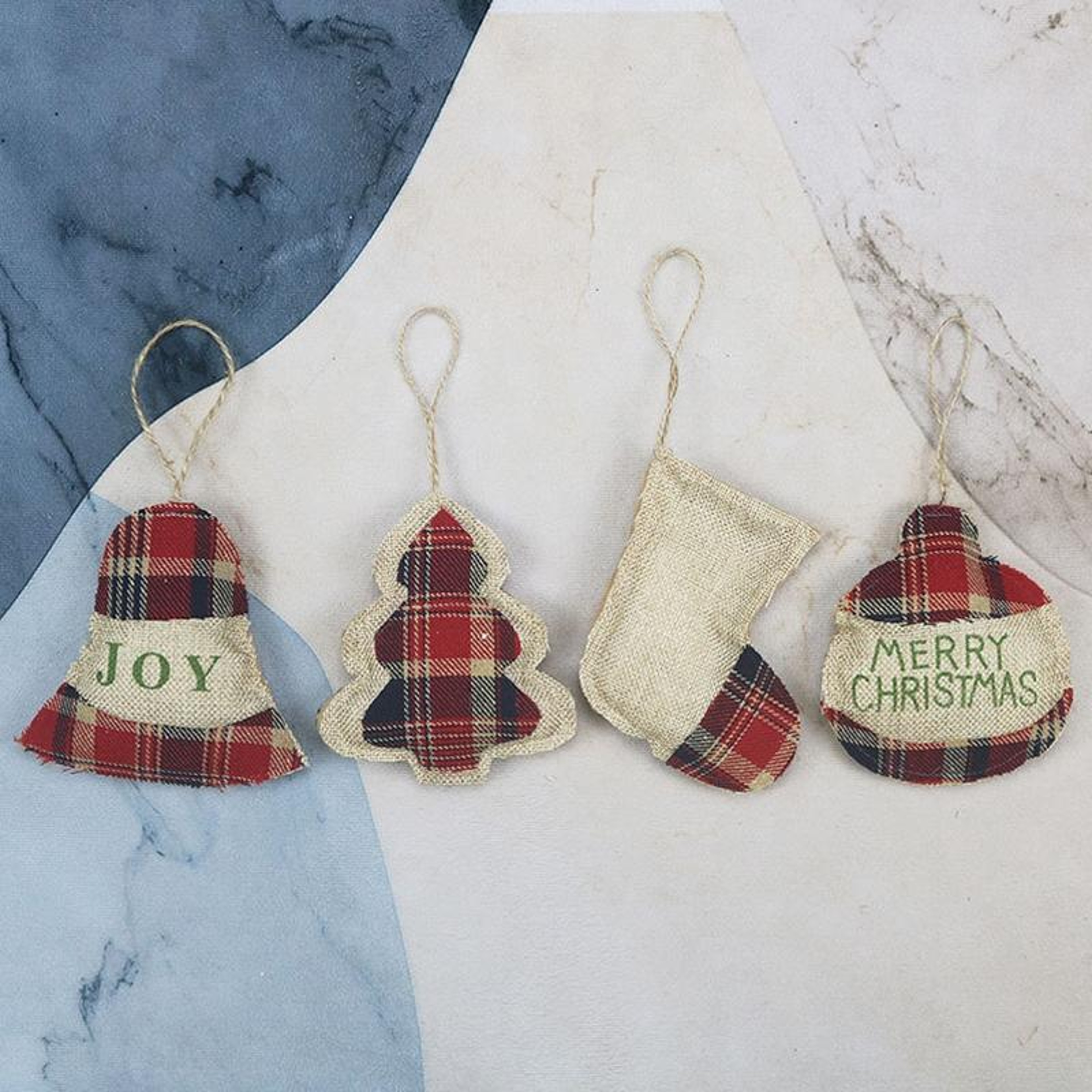Christmas Stocking Pendant Ornament Handmade Plush Holiday Decoration – view 6