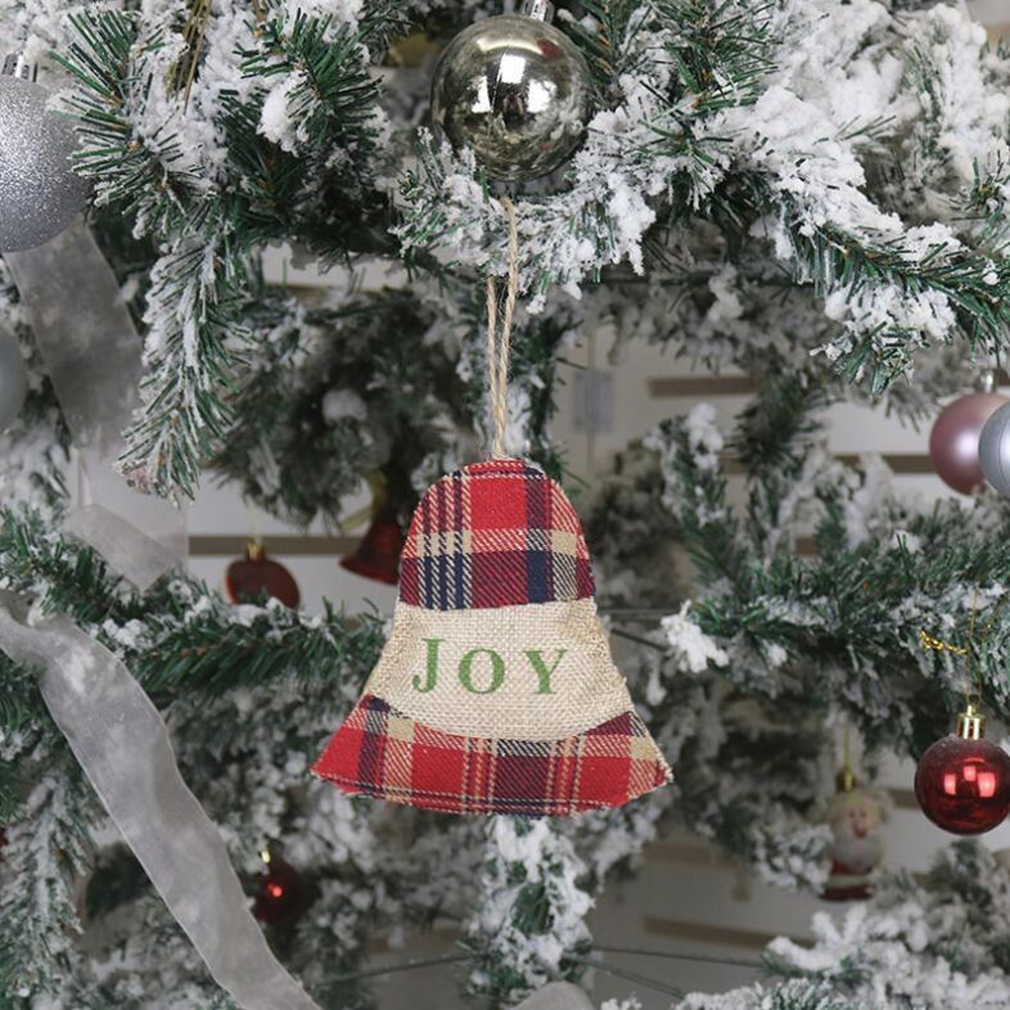 Christmas Stocking Pendant Ornament Handmade Plush Holiday Decoration – view 7
