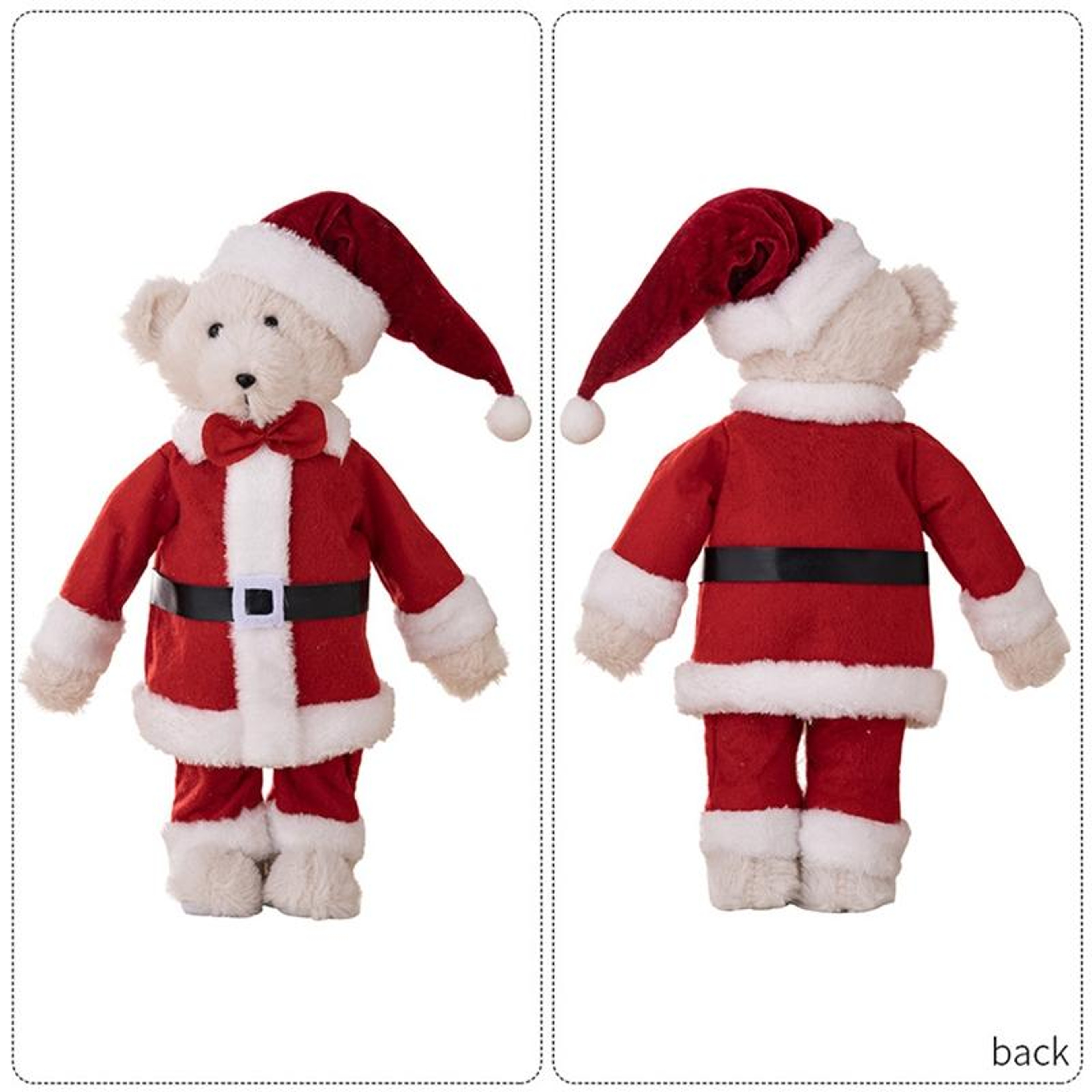 Christmas Plush Bear Doll Standing Holiday Decoration and Gift – view 4