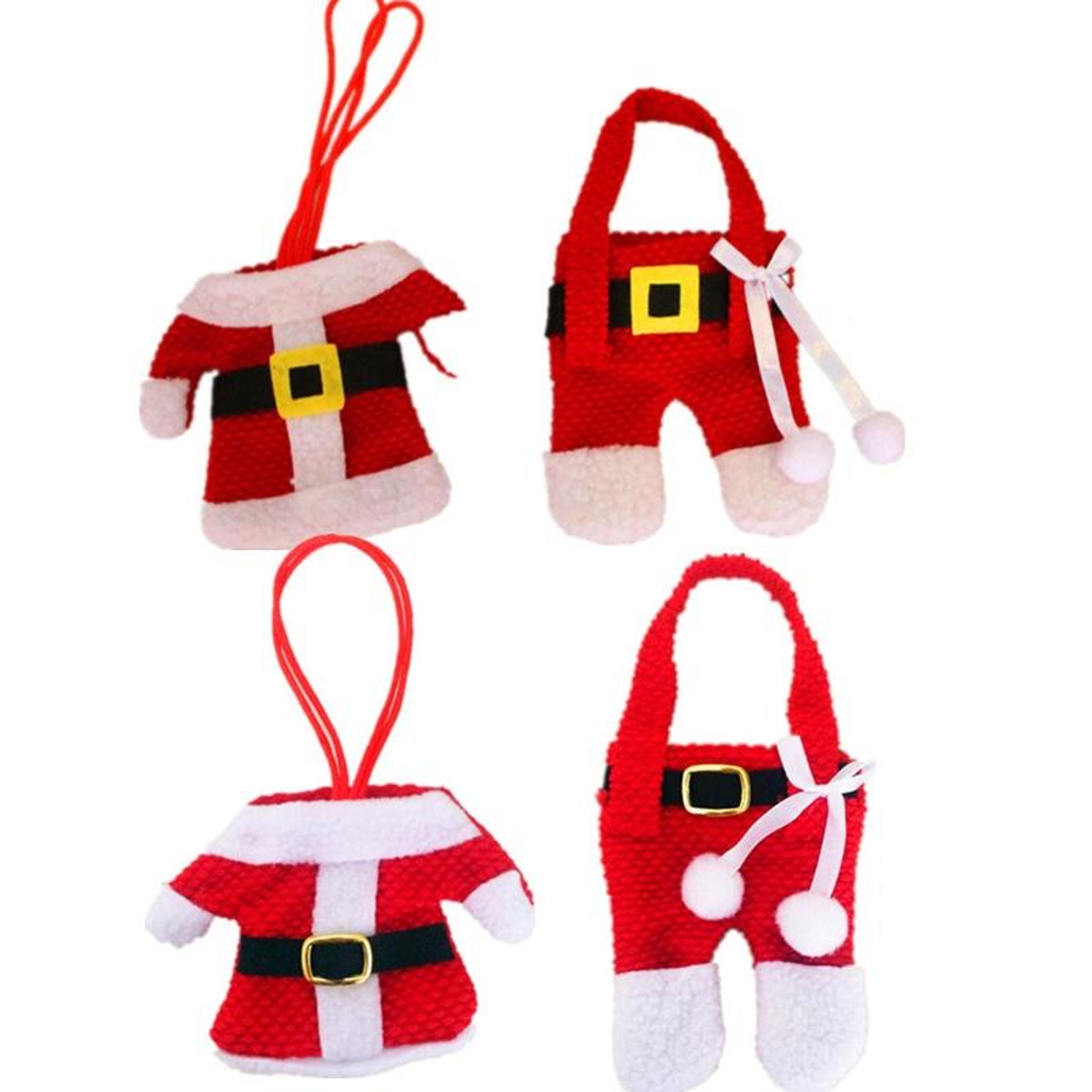 Christmas Cutlery Covers Set of 2 Mini Clothes and Pants Table Decorations – view 2
