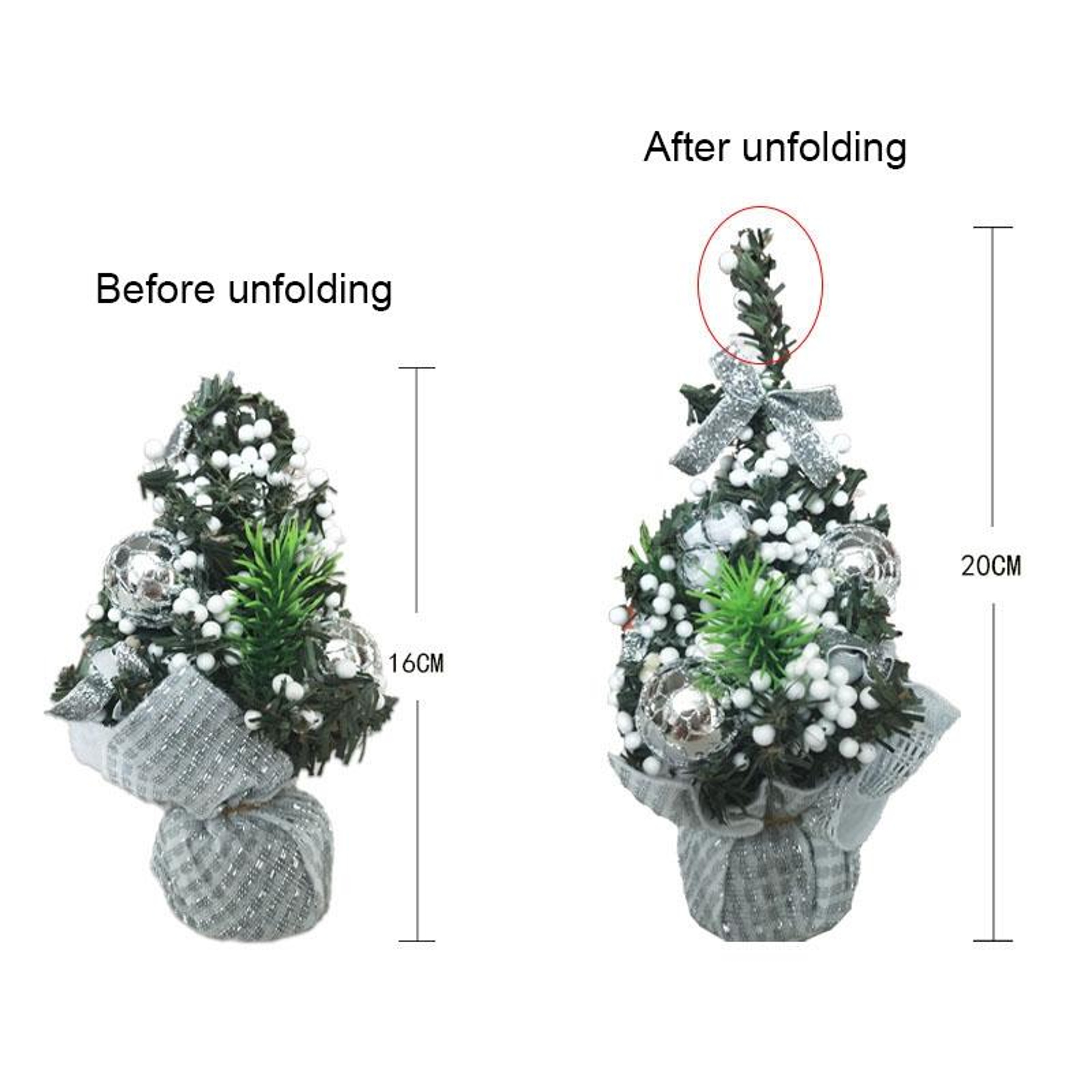 Mini Christmas Tree Decoration for Holiday Tabletop and Display Decor – view 3