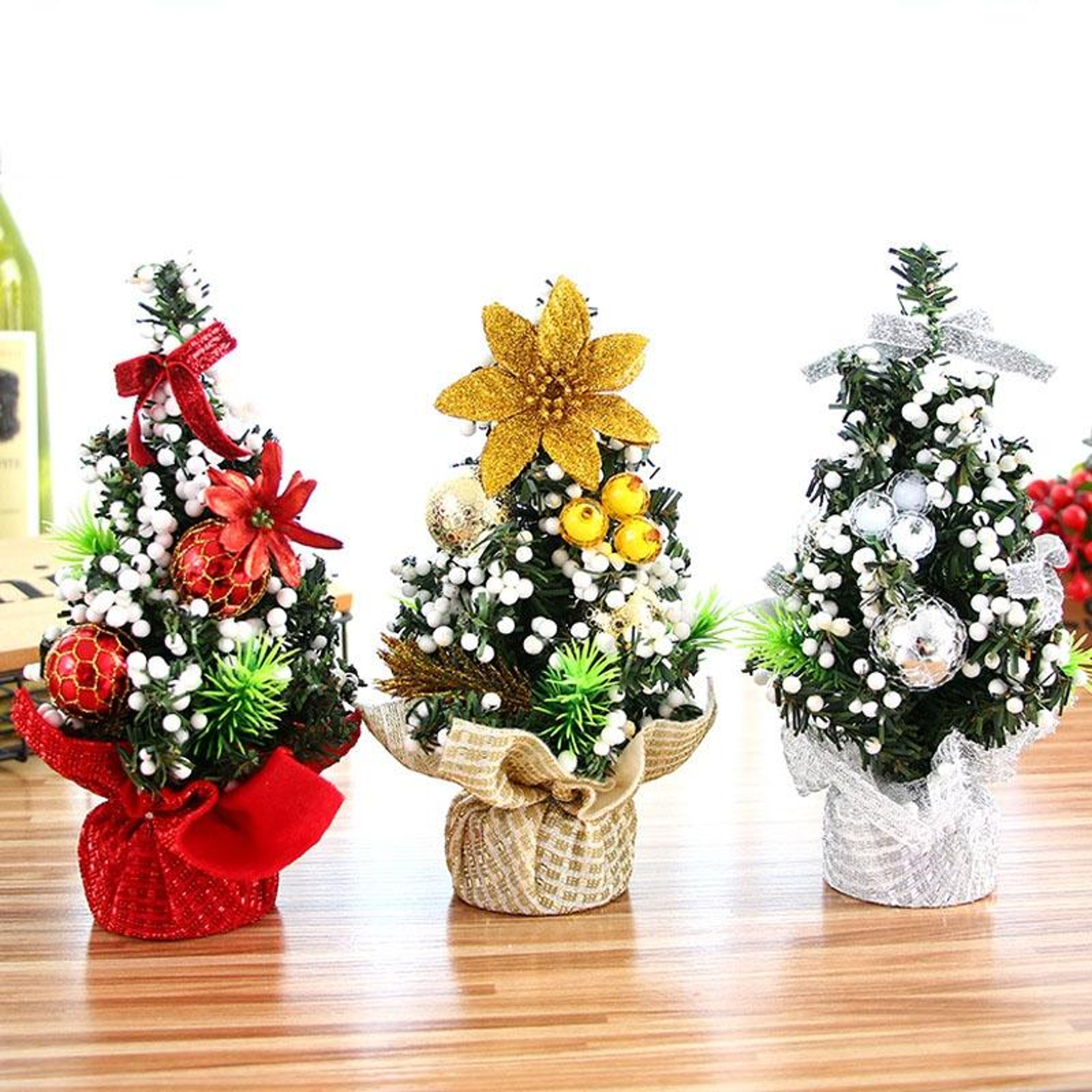 Mini Christmas Tree Decoration for Holiday Tabletop and Display Decor – view 4