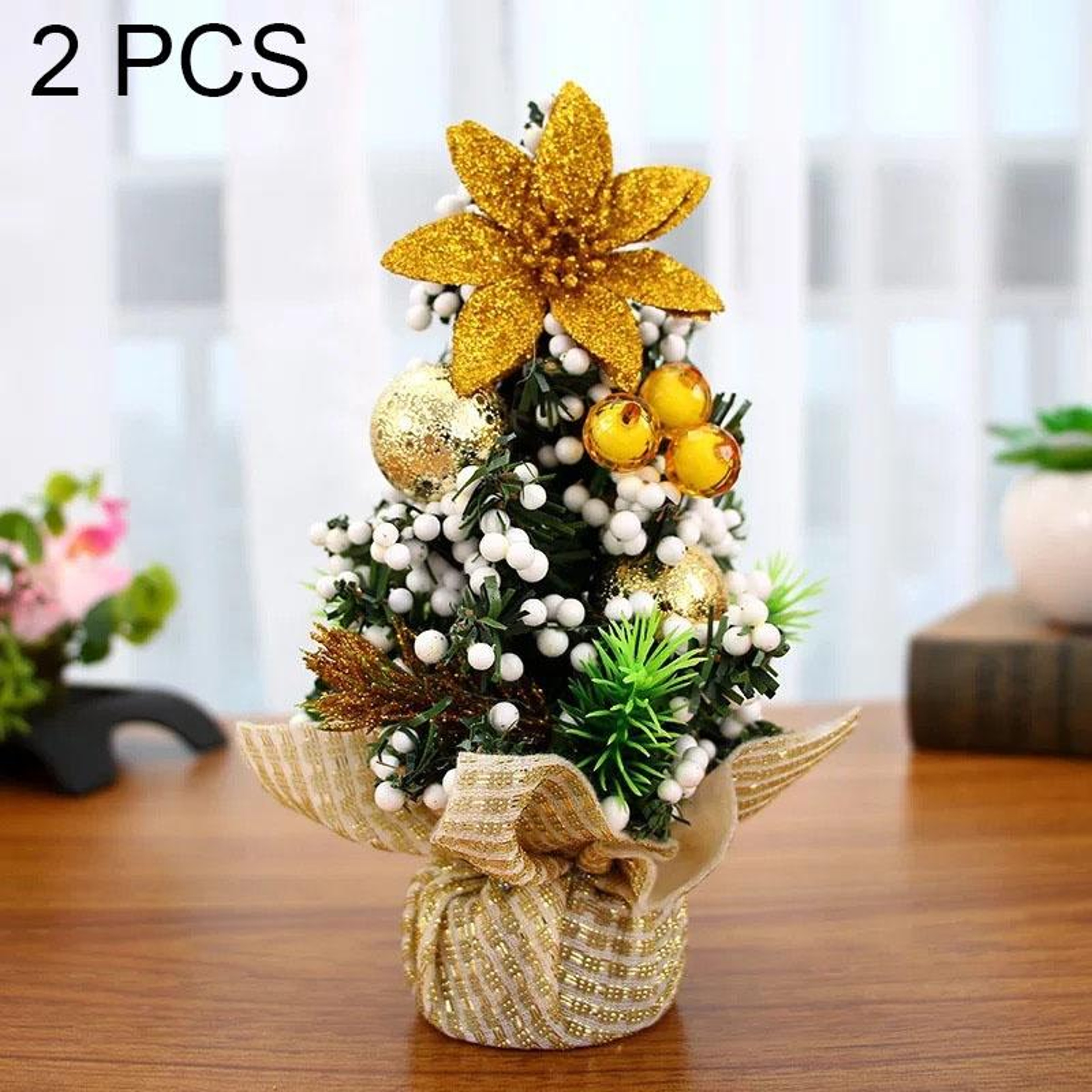Mini Christmas Tree Decoration for Holiday Tabletop and Display Decor – view 9