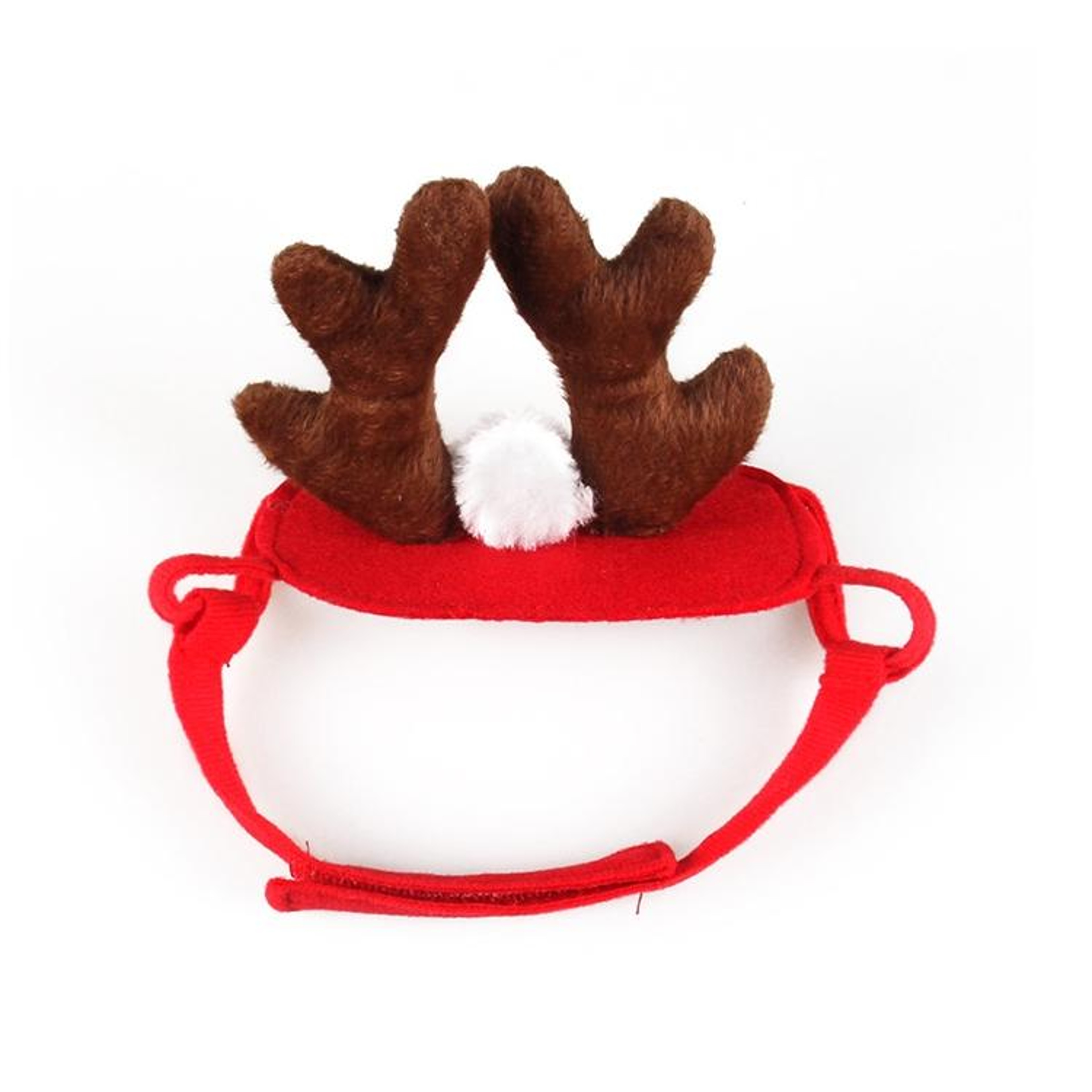 Christmas Pet Antler Headdress Adjustable Plush Holiday Costume Accessory – view 2