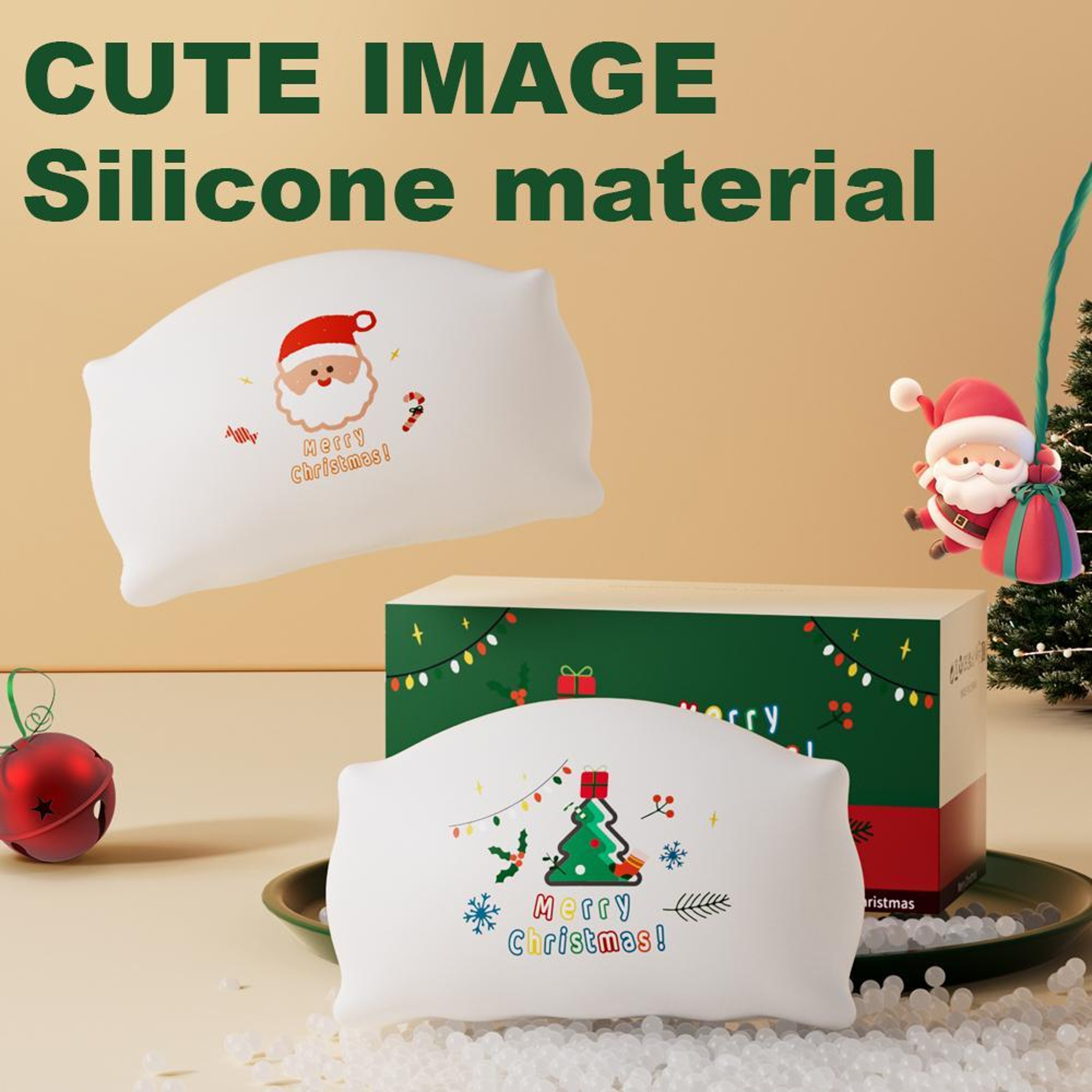 Christmas Pillow Silicone Night Light with Adjustable Brightness – view 9