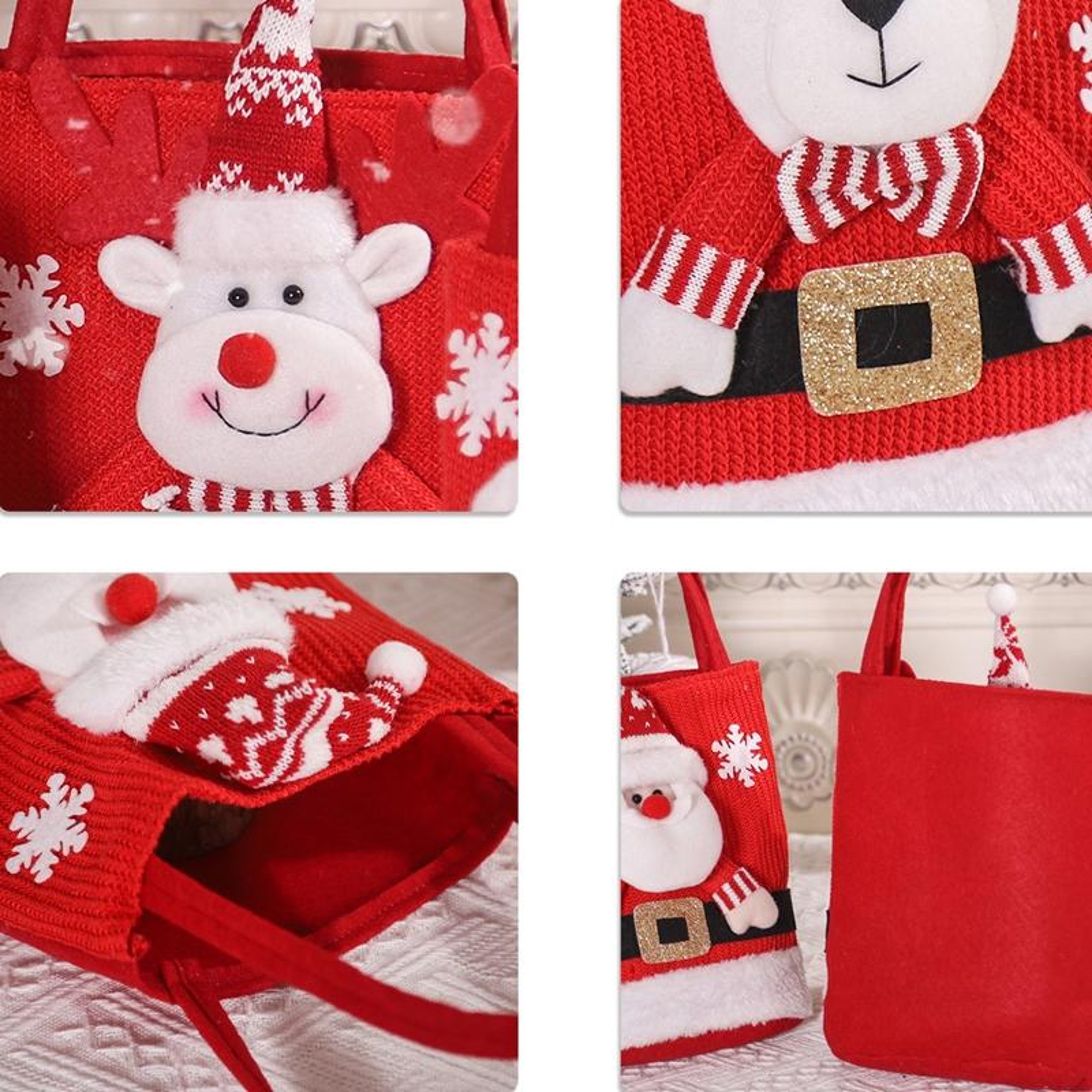 Christmas Knitted Christmas Gift Bag for Kids Candy and Treats – view 11