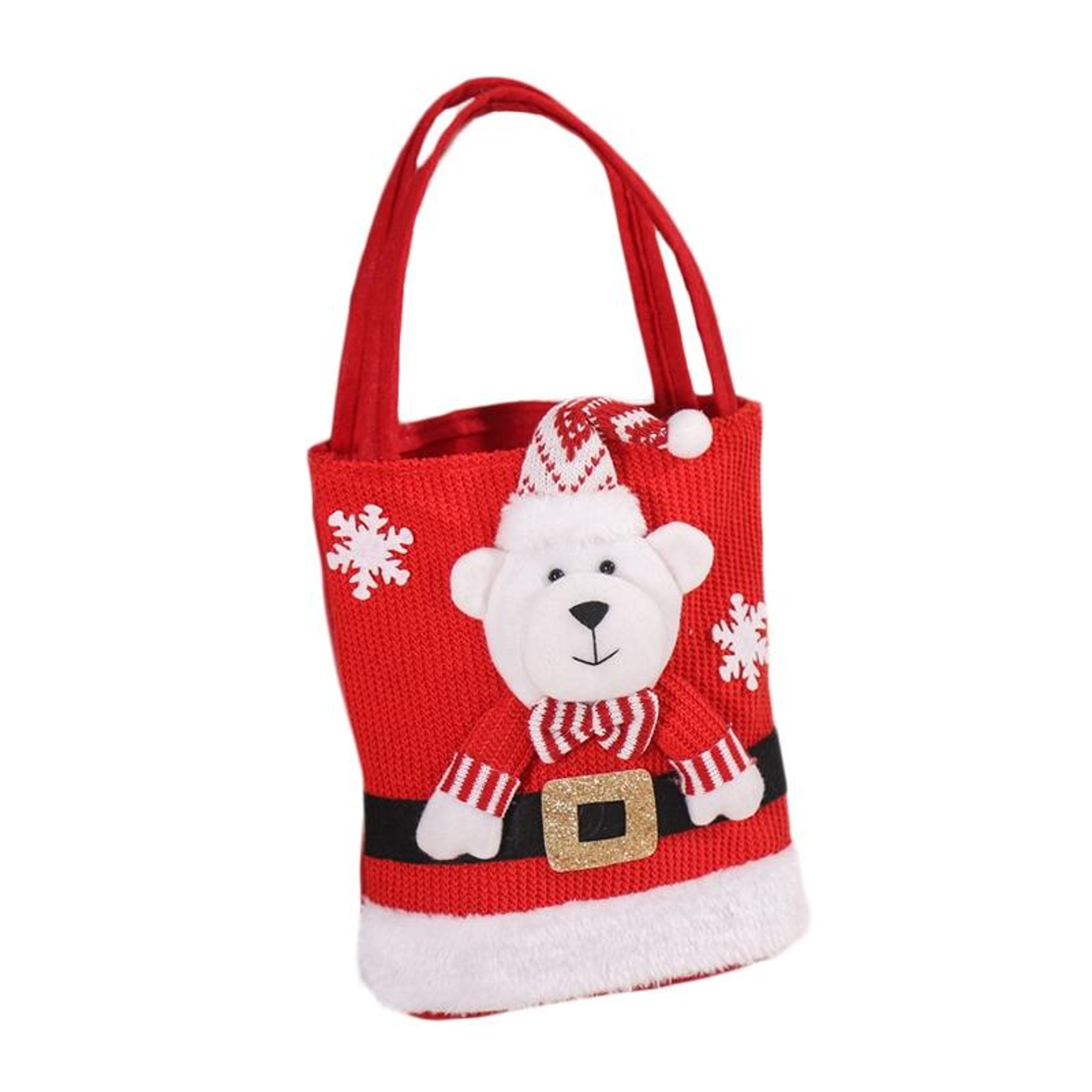 Christmas Knitted Christmas Gift Bag for Kids Candy and Treats – view 8