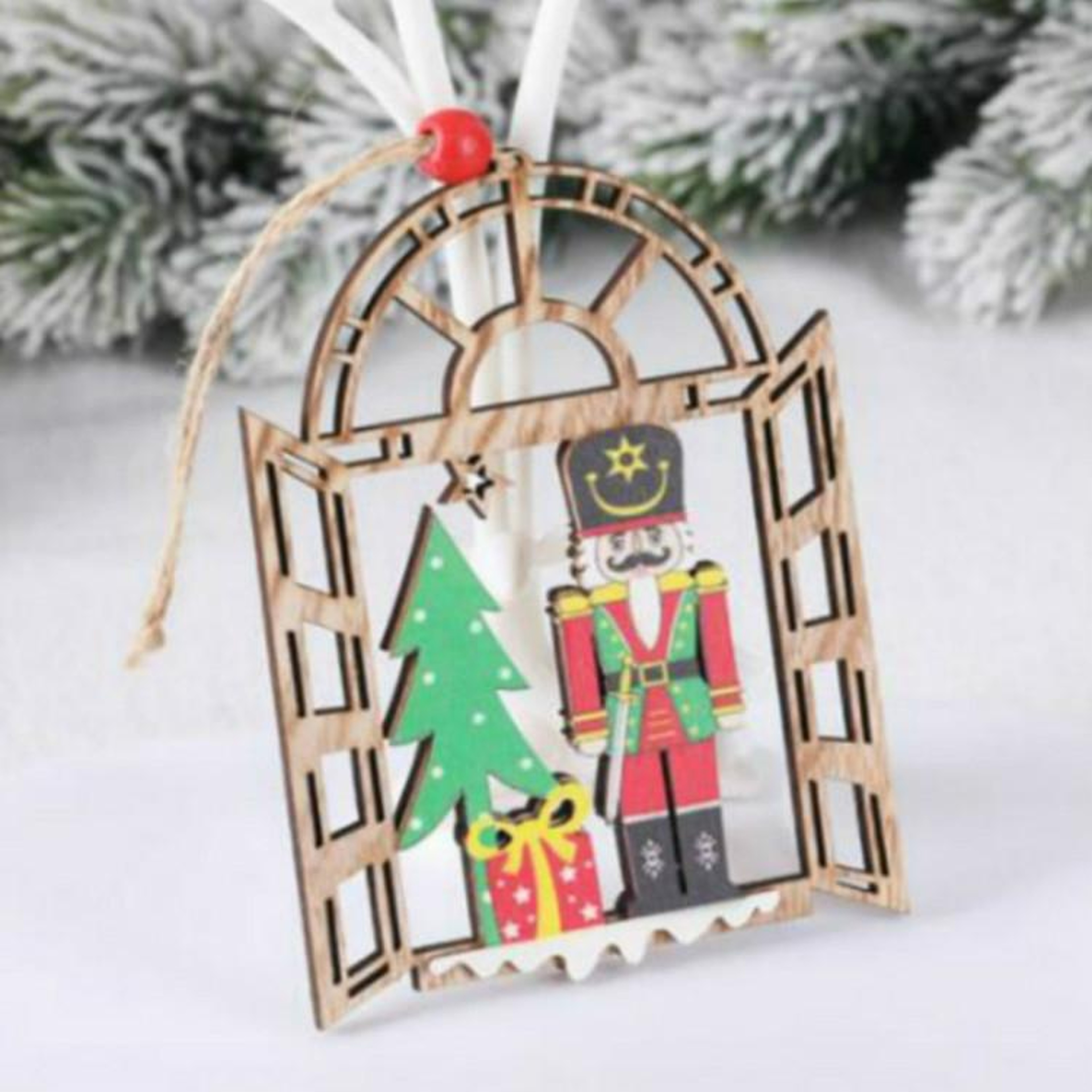 Wooden Christmas Soldier Ornaments for Holiday Tree and Home Decor – view 1