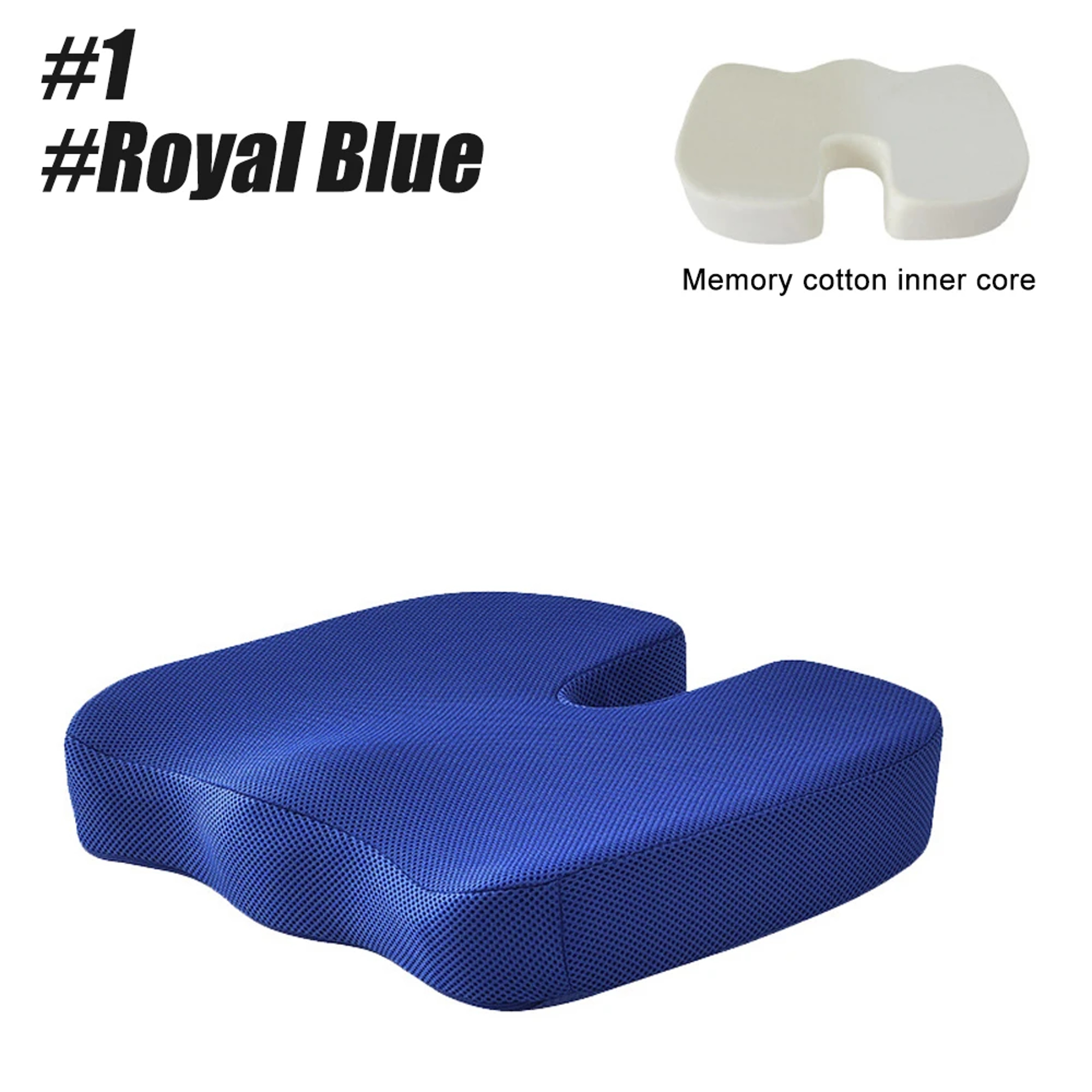 Coccyx Memory Foam Seat Cushion For Tailbone Support And Office Chair Comfort 0