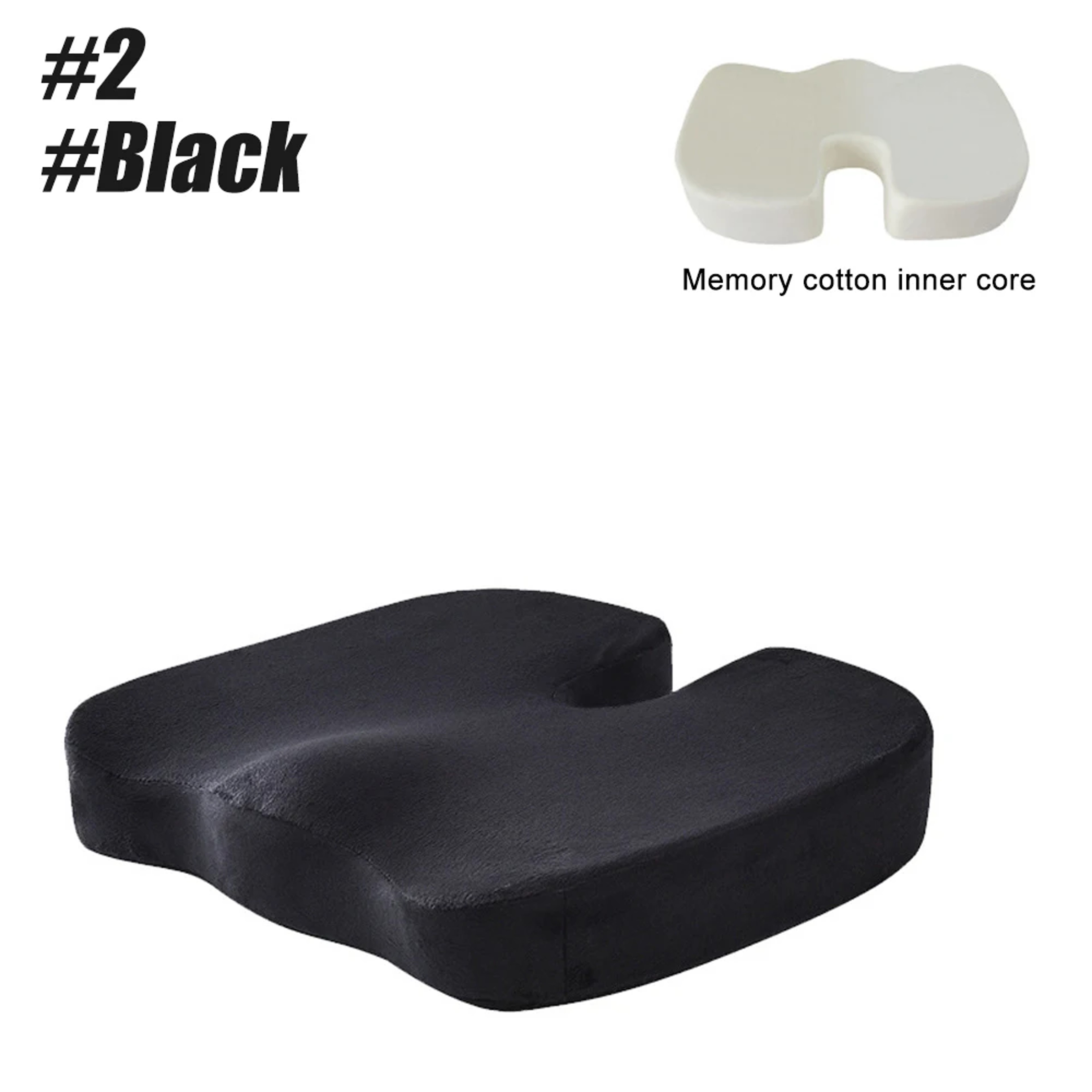 Coccyx Memory Foam Seat Cushion For Tailbone Support And Office Chair Comfort 1