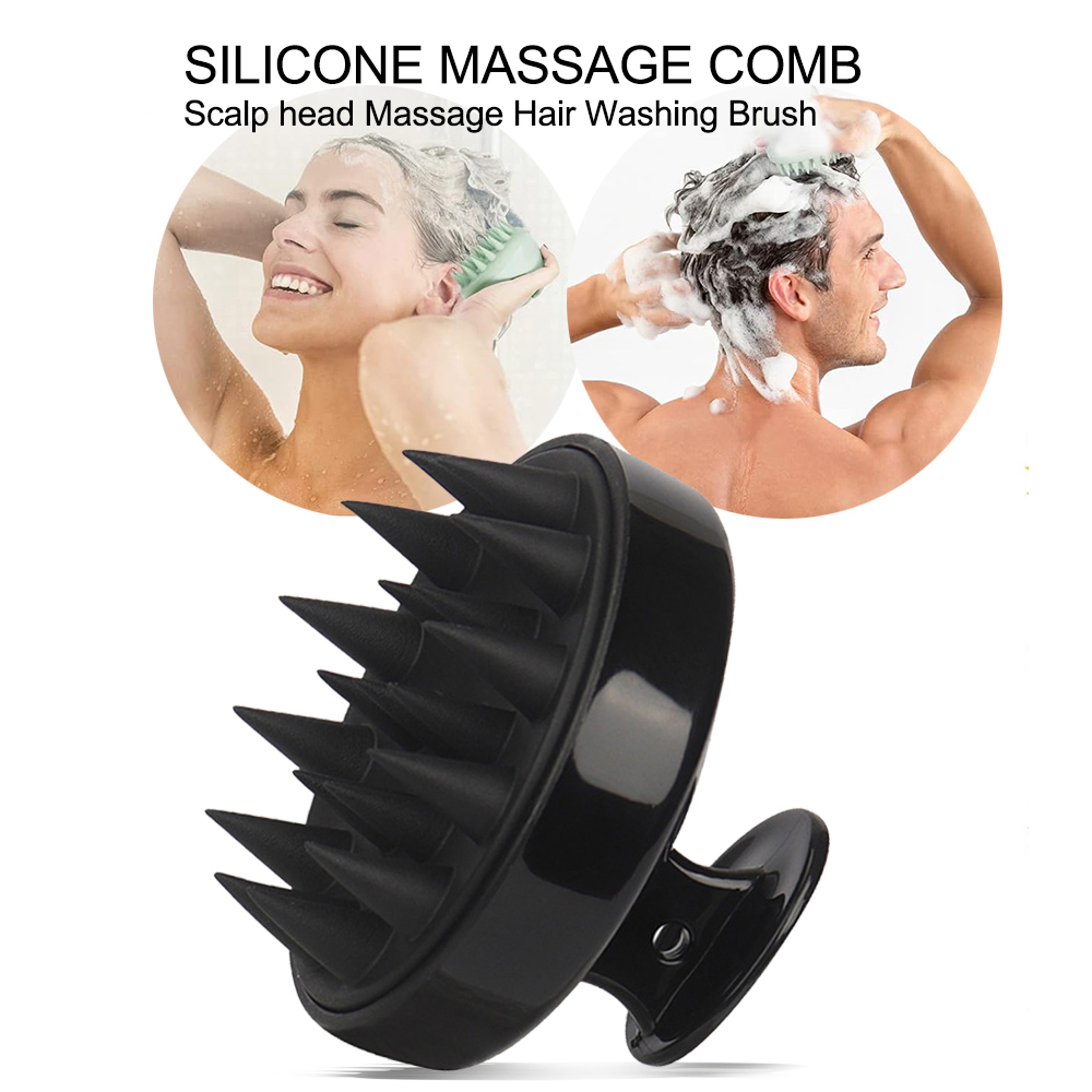 Silicone Scalp Massager Shampoo Brush for Deep Cleansing and Gentle Hair Care – view 1