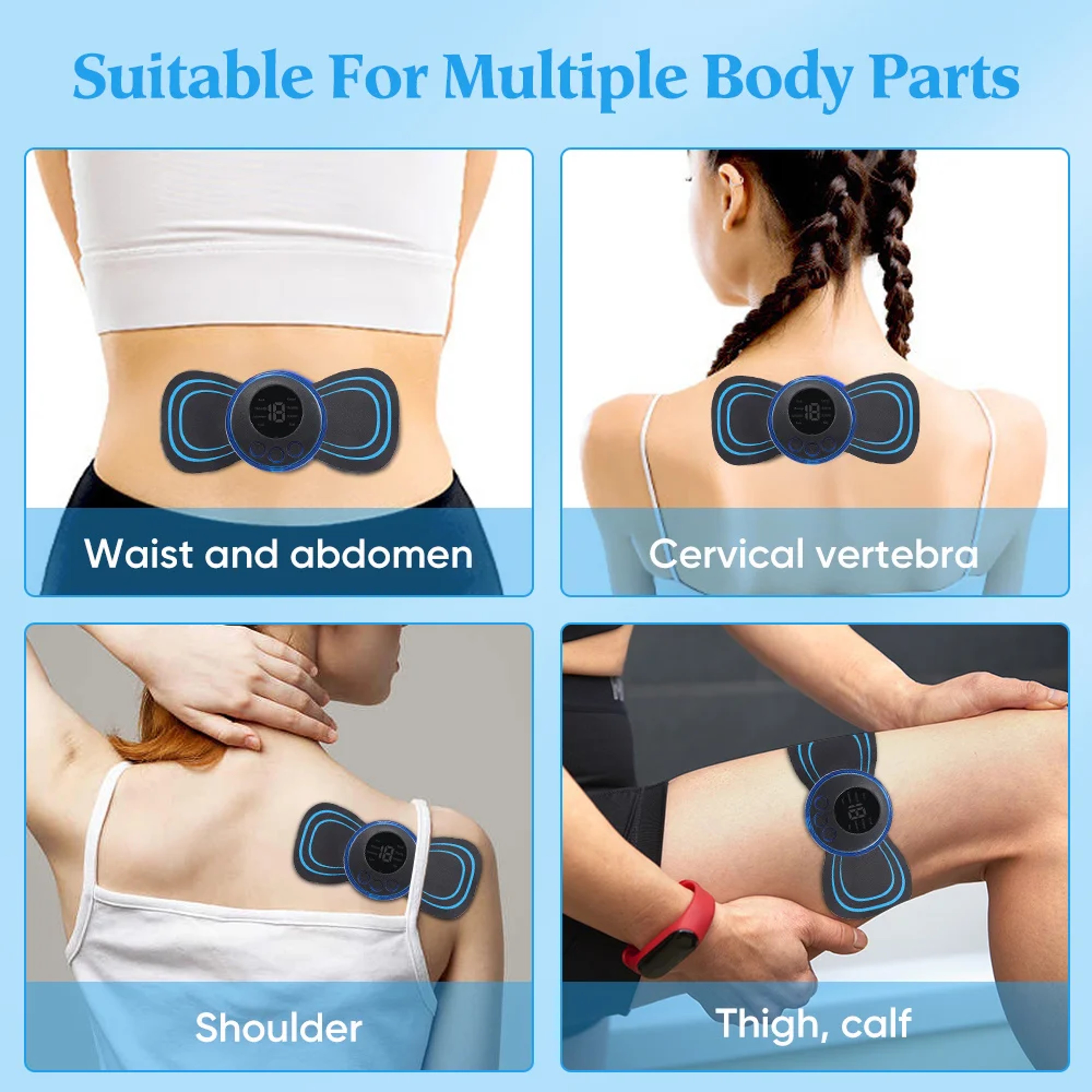 Portable EMS Neck Massager Low Frequency Muscle Stimulator 3