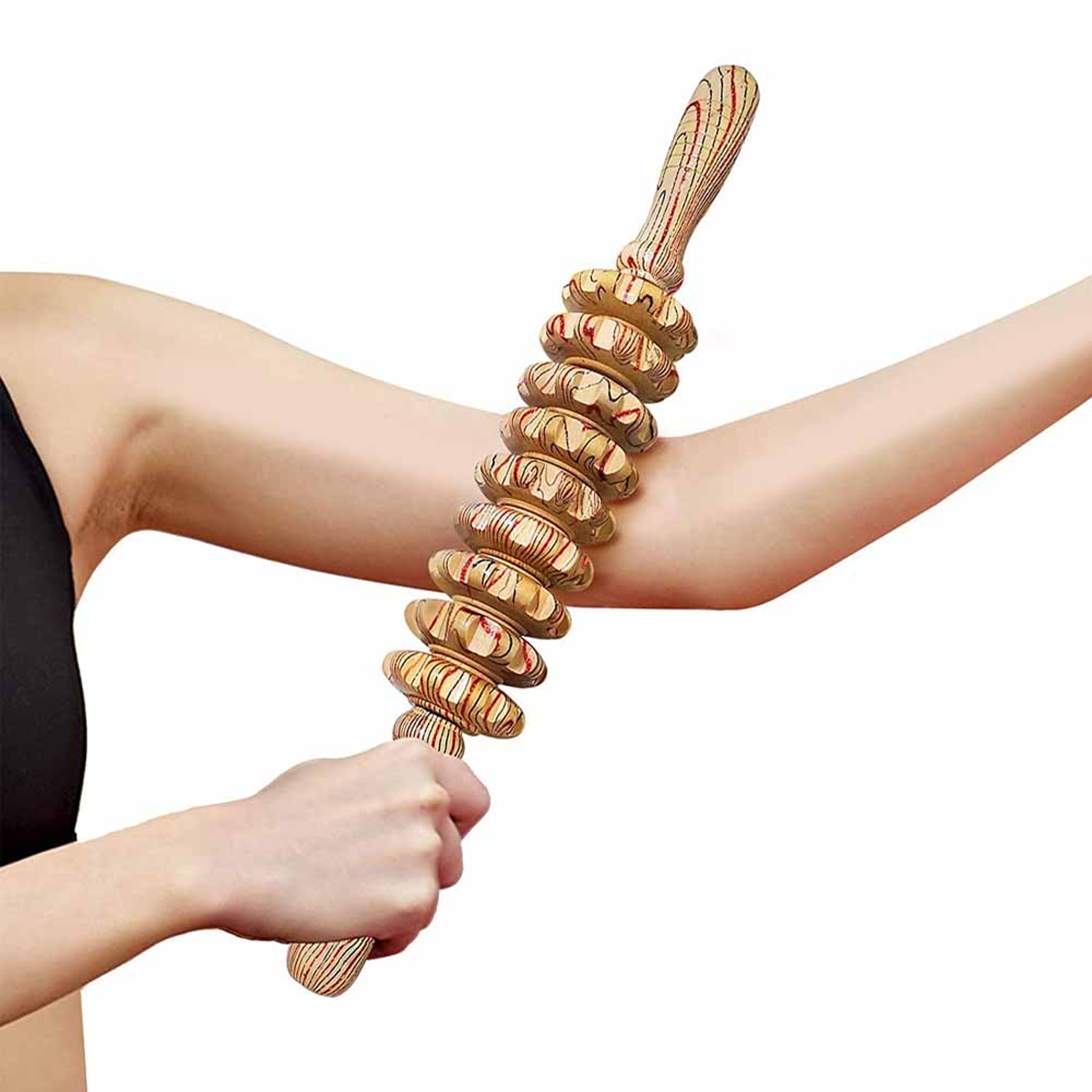 Roller Wooden Massage Stick For Deep Tissue Muscle Relief And Body Massage 1