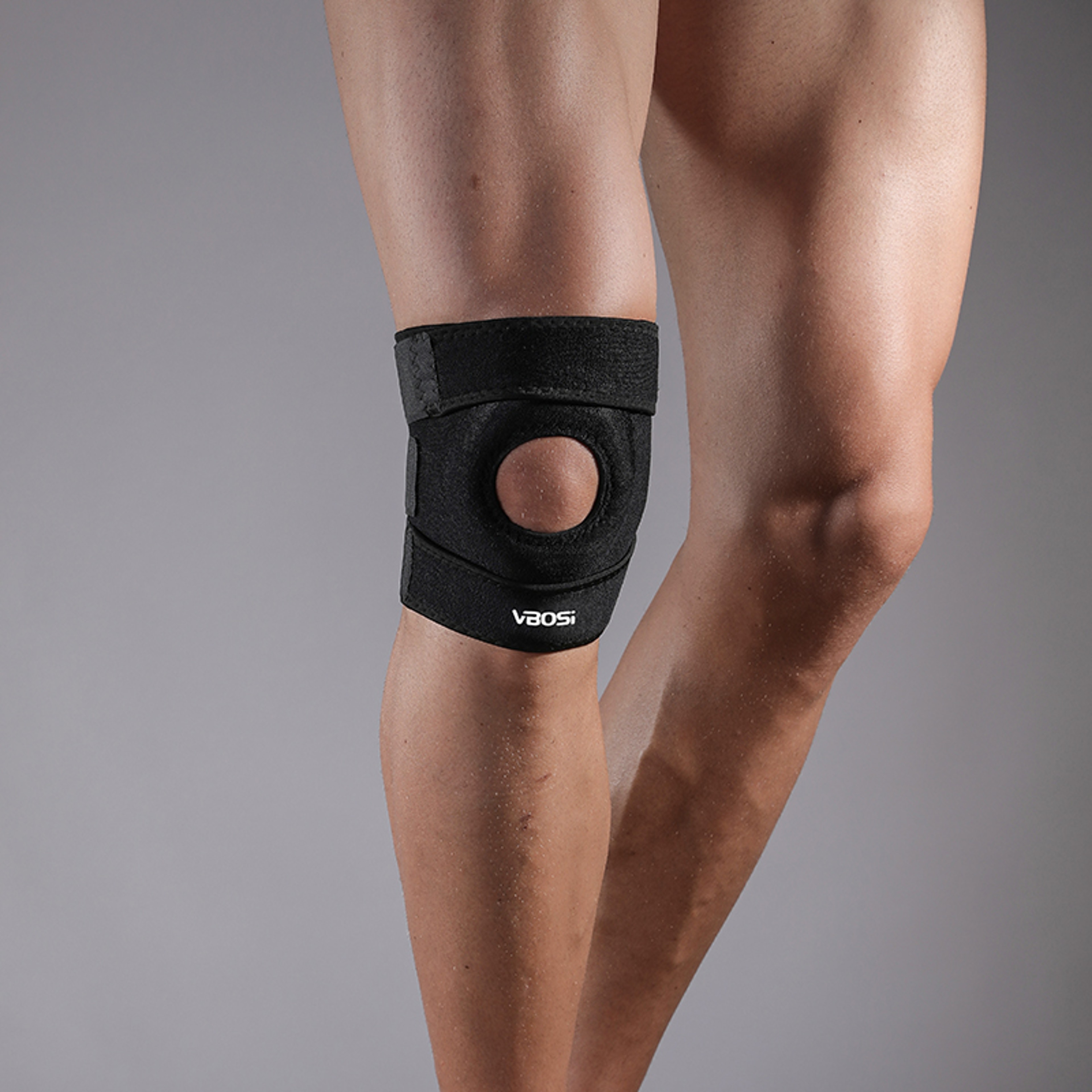 Adjustable Knee Support Brace Open Patella Knee Stabilizer For Sports And Daily Activity 2