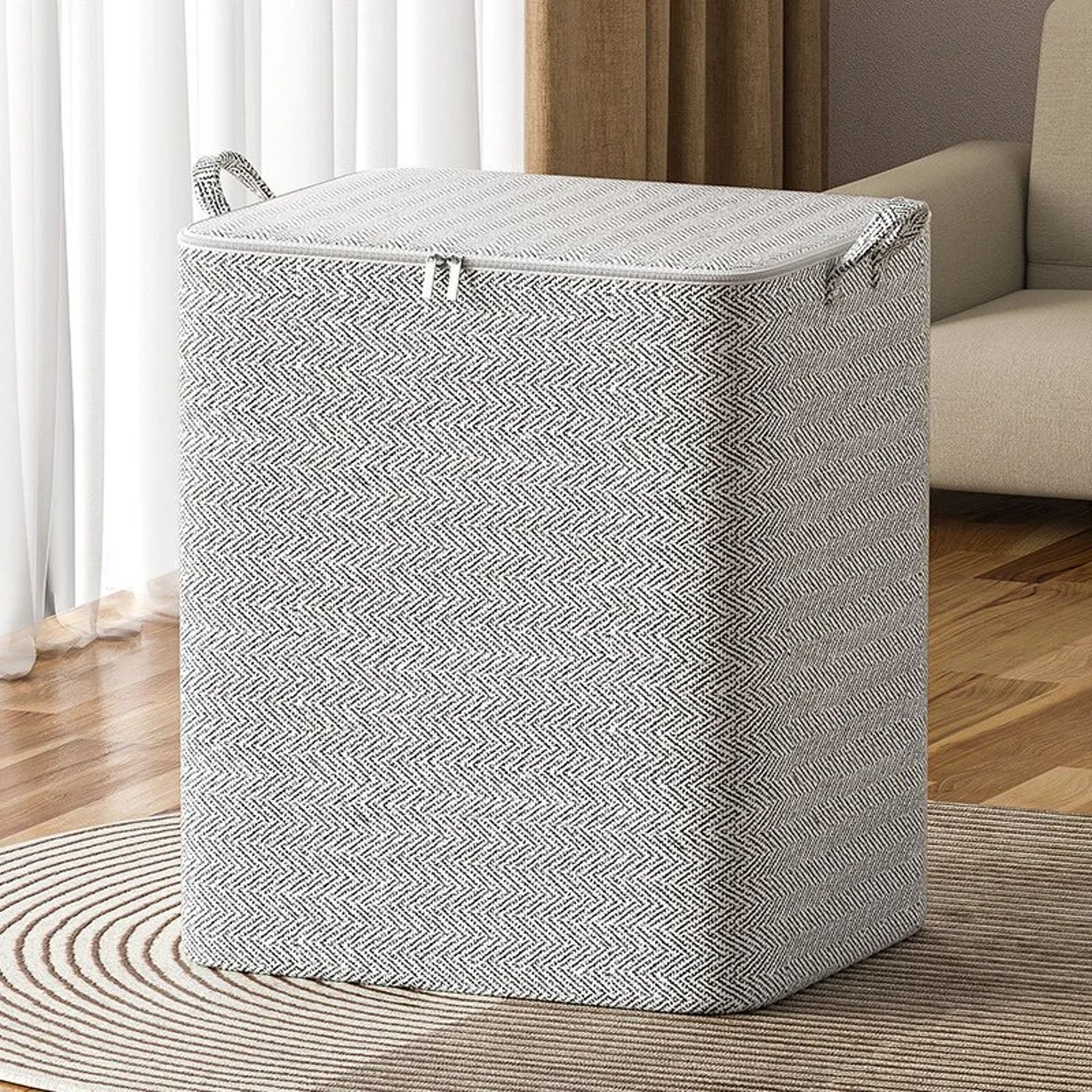 Large Capacity Non Woven Storage Bag For Clothes Quilts Toys And Closet Organization 3
