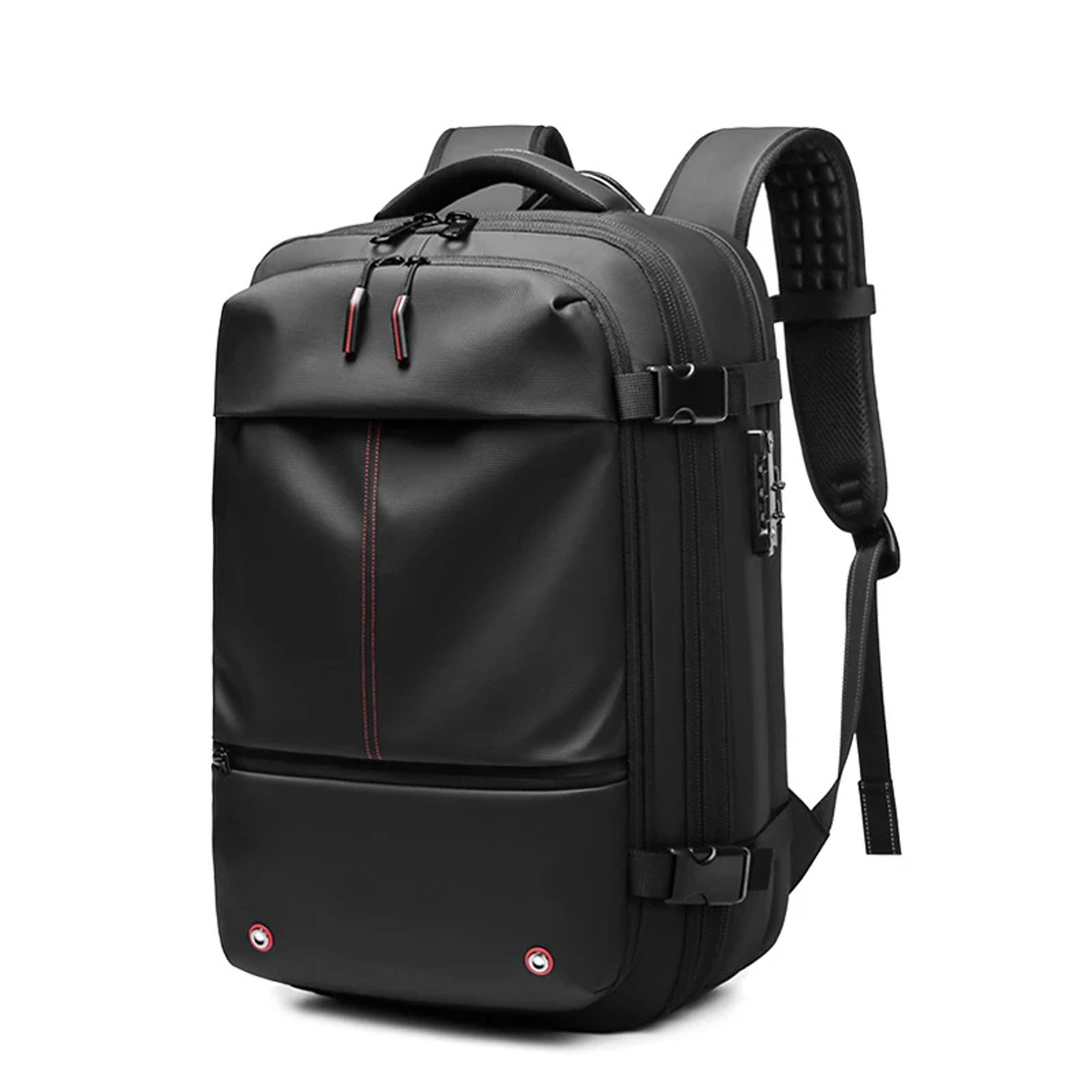 Vacuum Compression Travel Backpack Laptop Expandable Carry On Bag 2