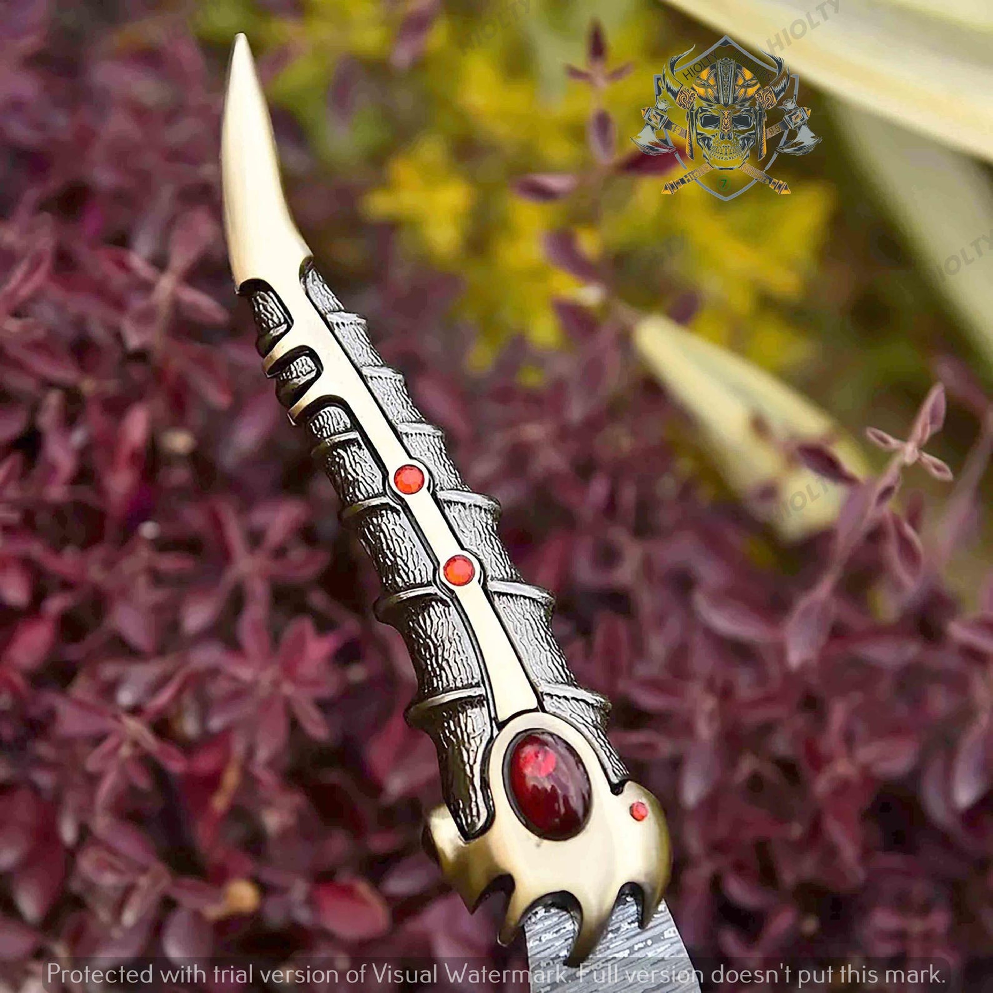 Handmade Damascus Wall Hanging Replica Movies Knife  New Year And Halloween Gift Gift For Him 3