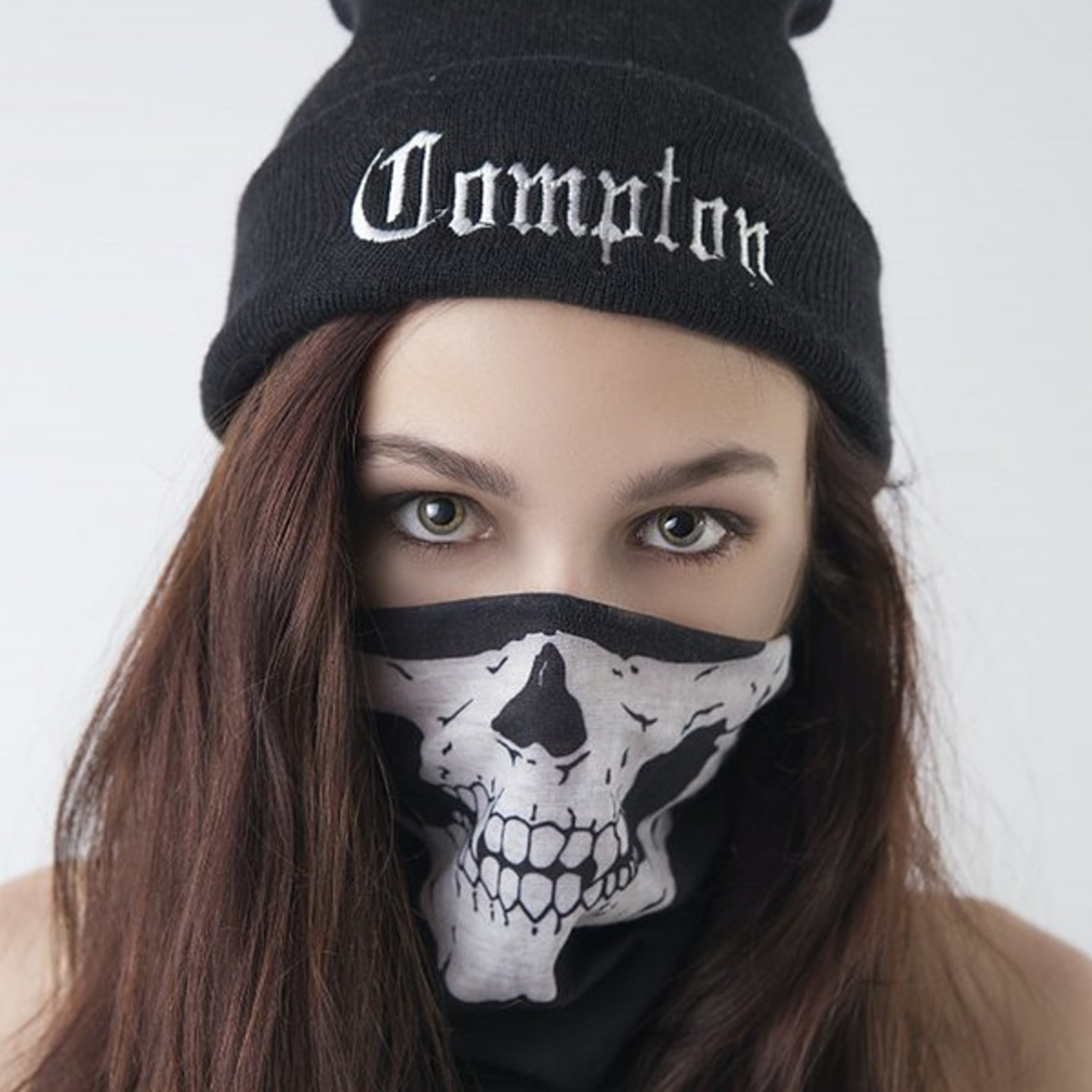 Seamless Skeleton Face Mask Bandana – view 1