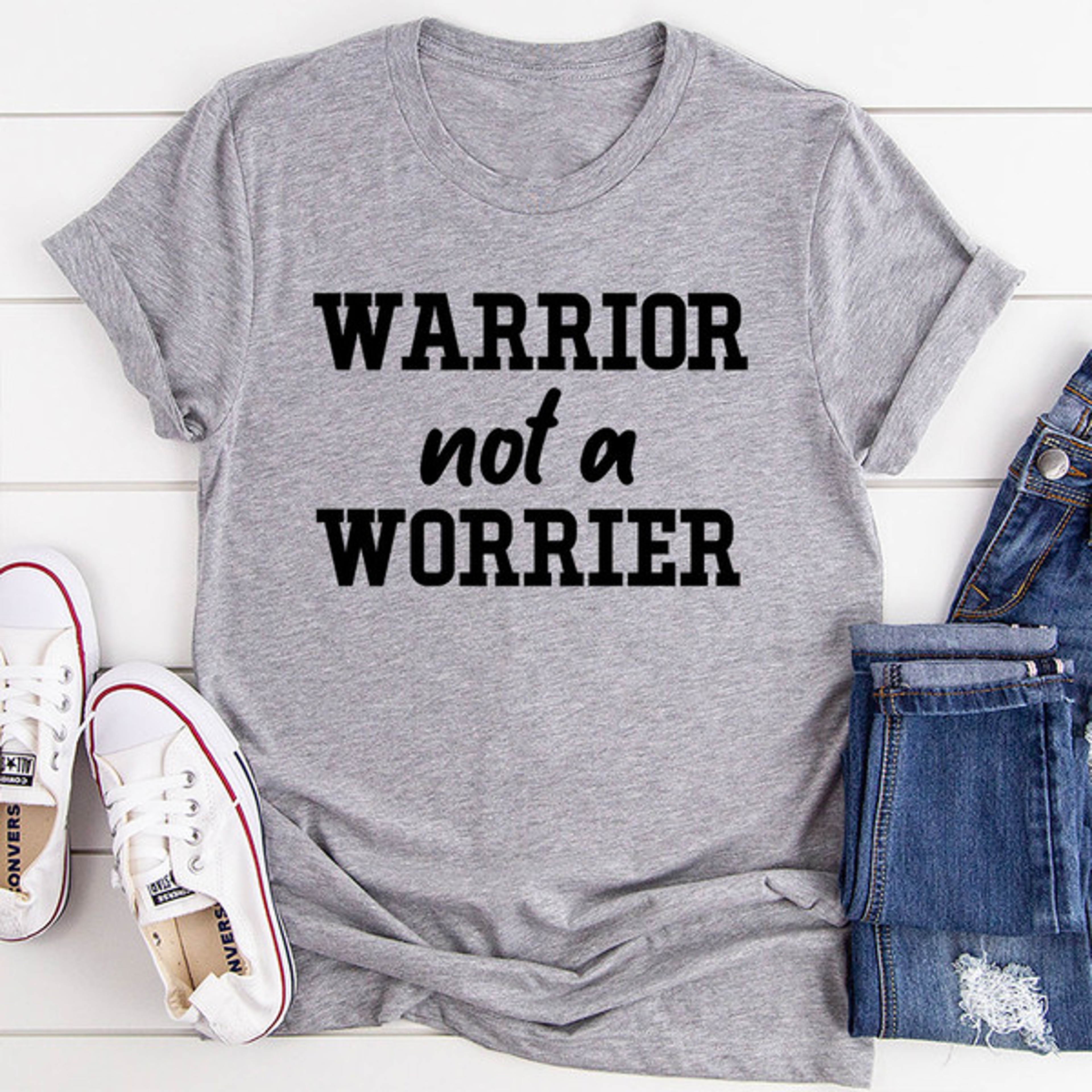 Warrior Not A Worrier T-Shirt – view 2