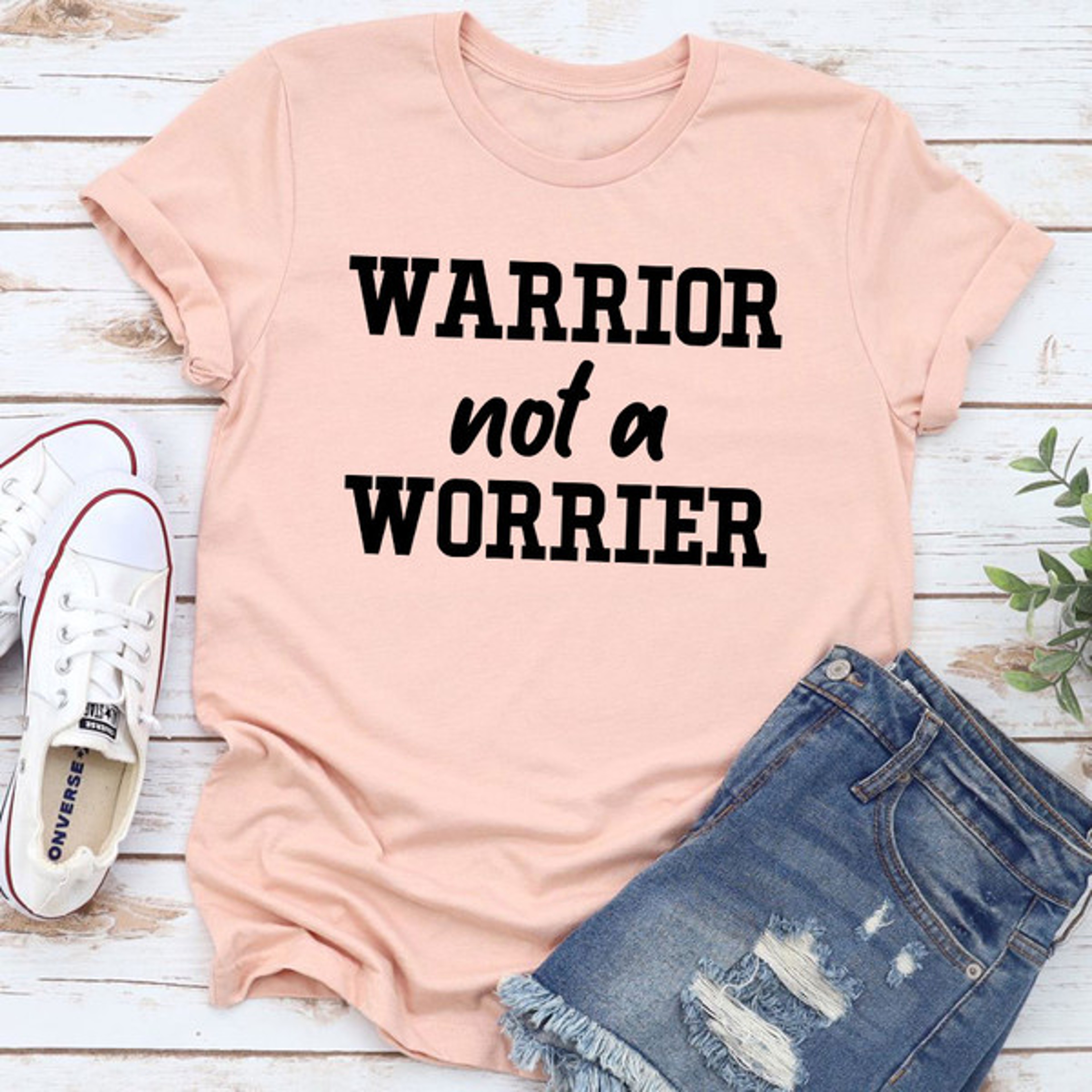 Warrior Not A Worrier T-Shirt – view 3