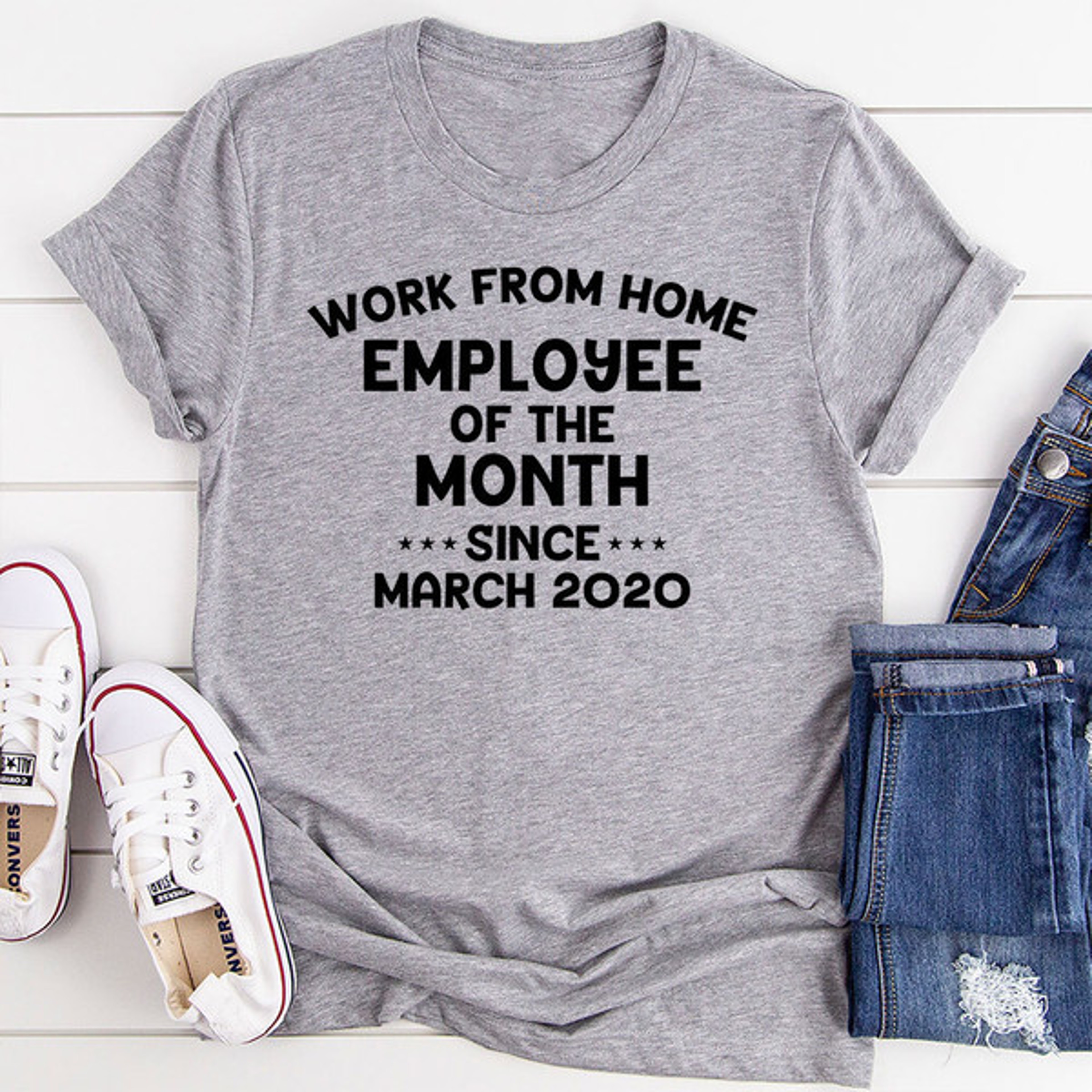 Work From Home Employee Of The Month T-Shirt – view 2