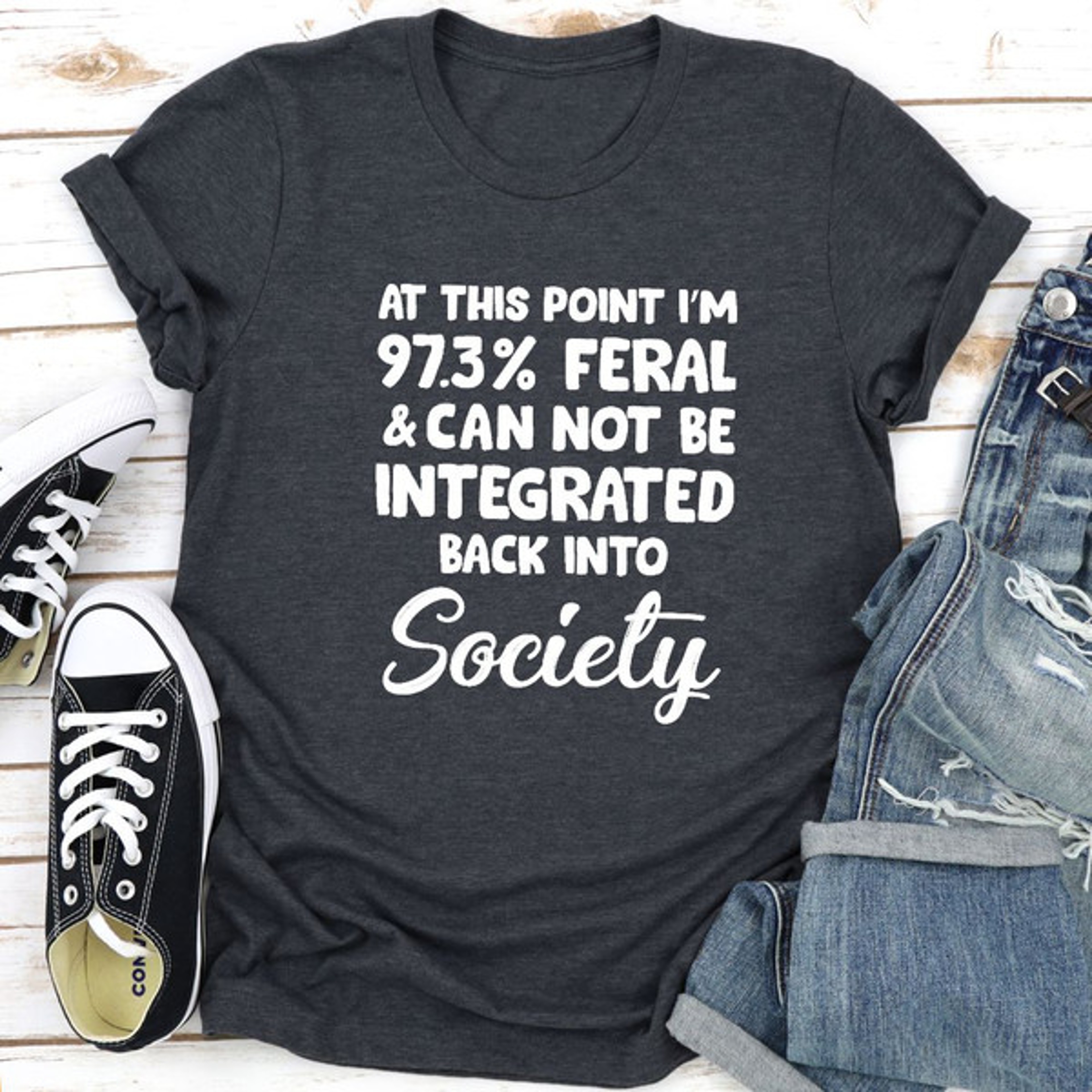 I'm 97.3% Feral T-Shirt – view 4