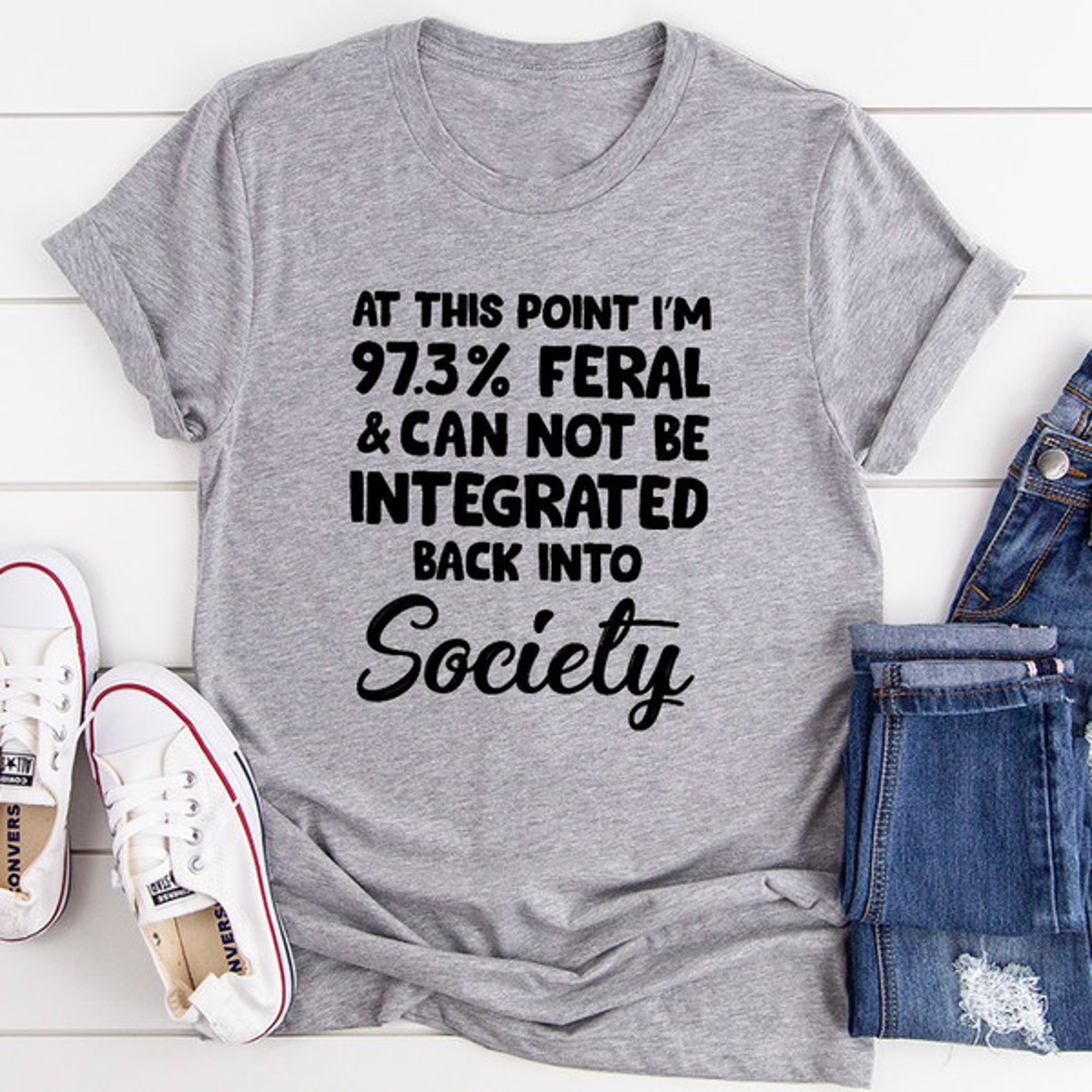 I'm 97.3% Feral T-Shirt – view 2