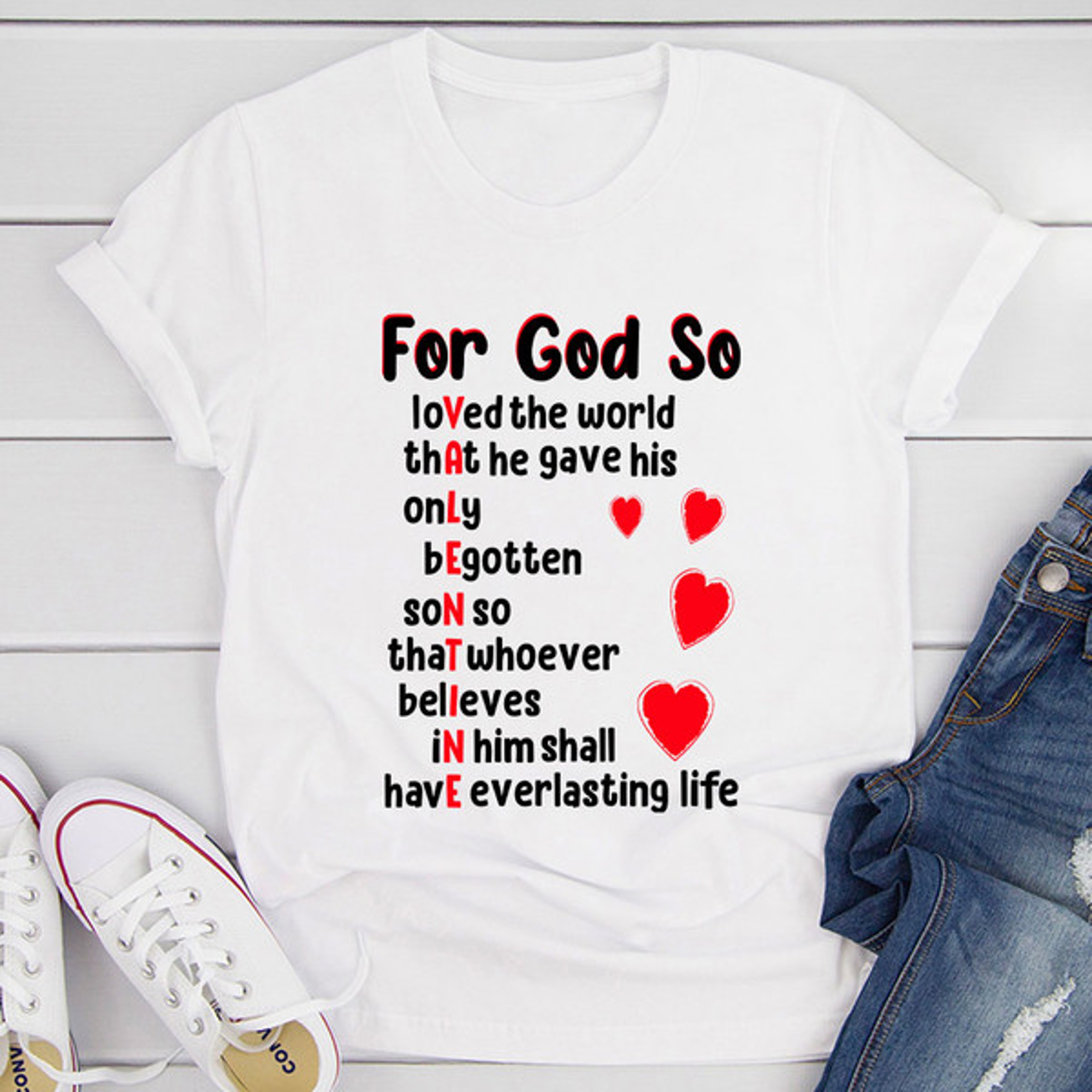God Valentine's Day T-Shirt – view 3