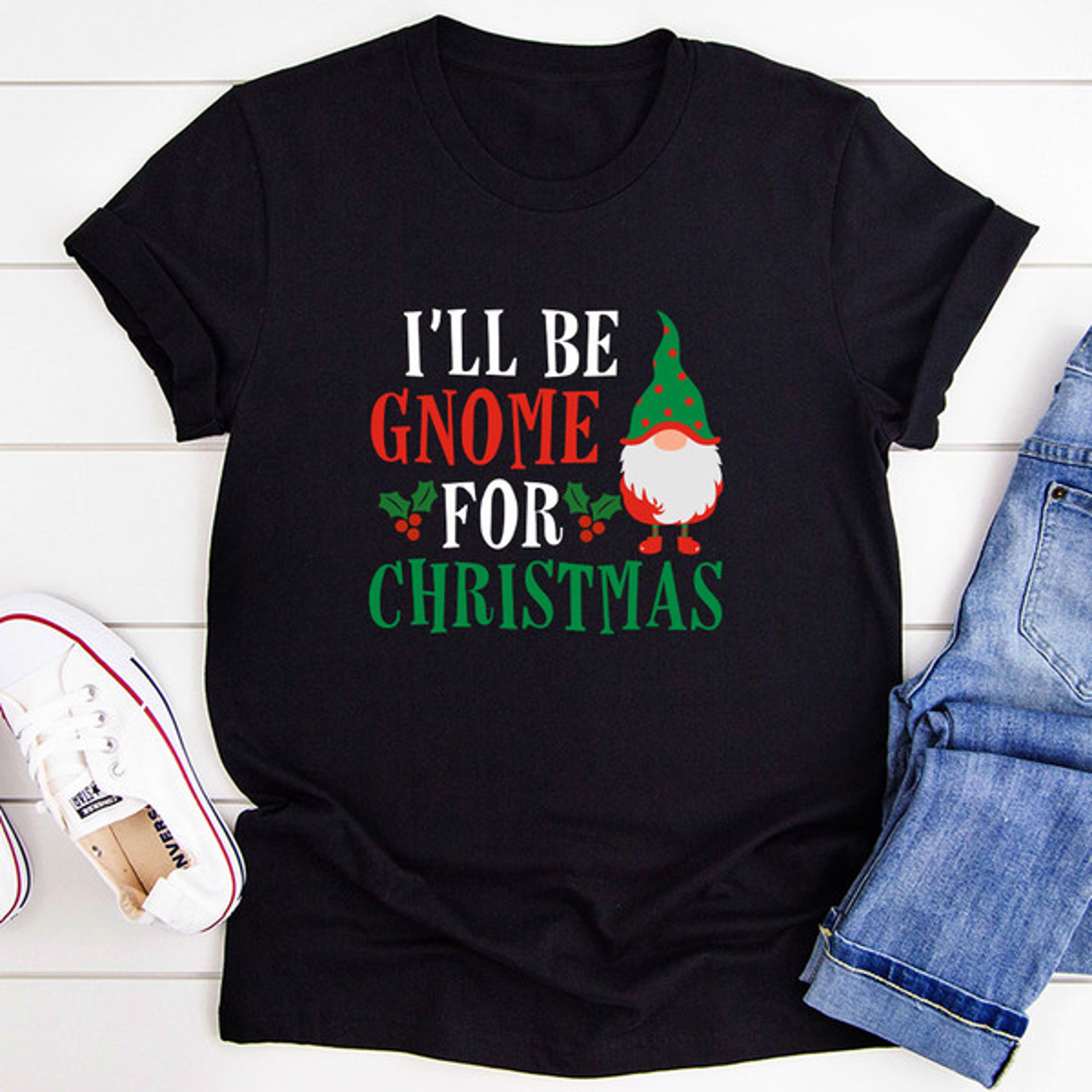 I’ll Be Gnome For Christmas T-Shirt – view 3