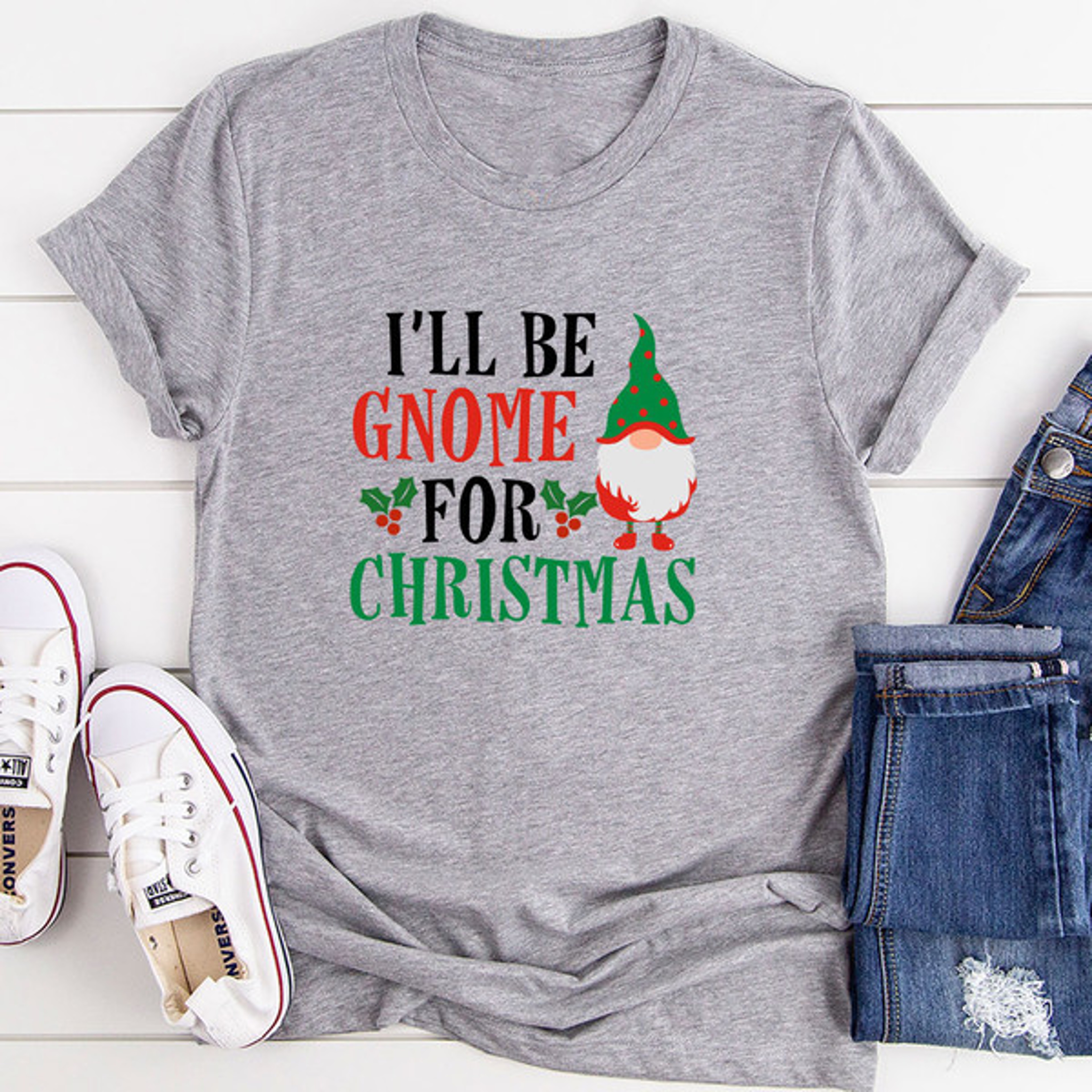I’ll Be Gnome For Christmas T-Shirt – view 2