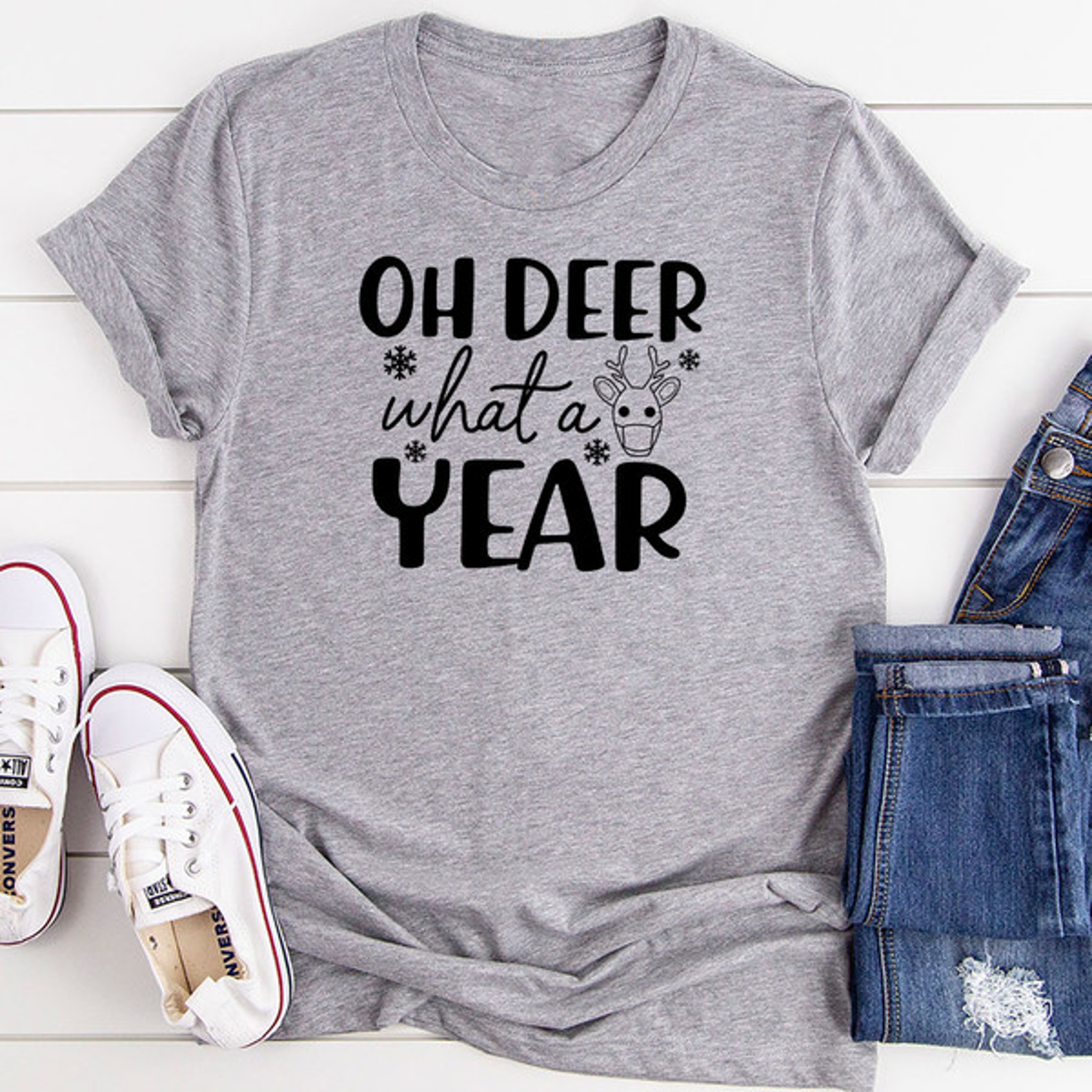 Oh Deer What A Year T-Shirt – view 2