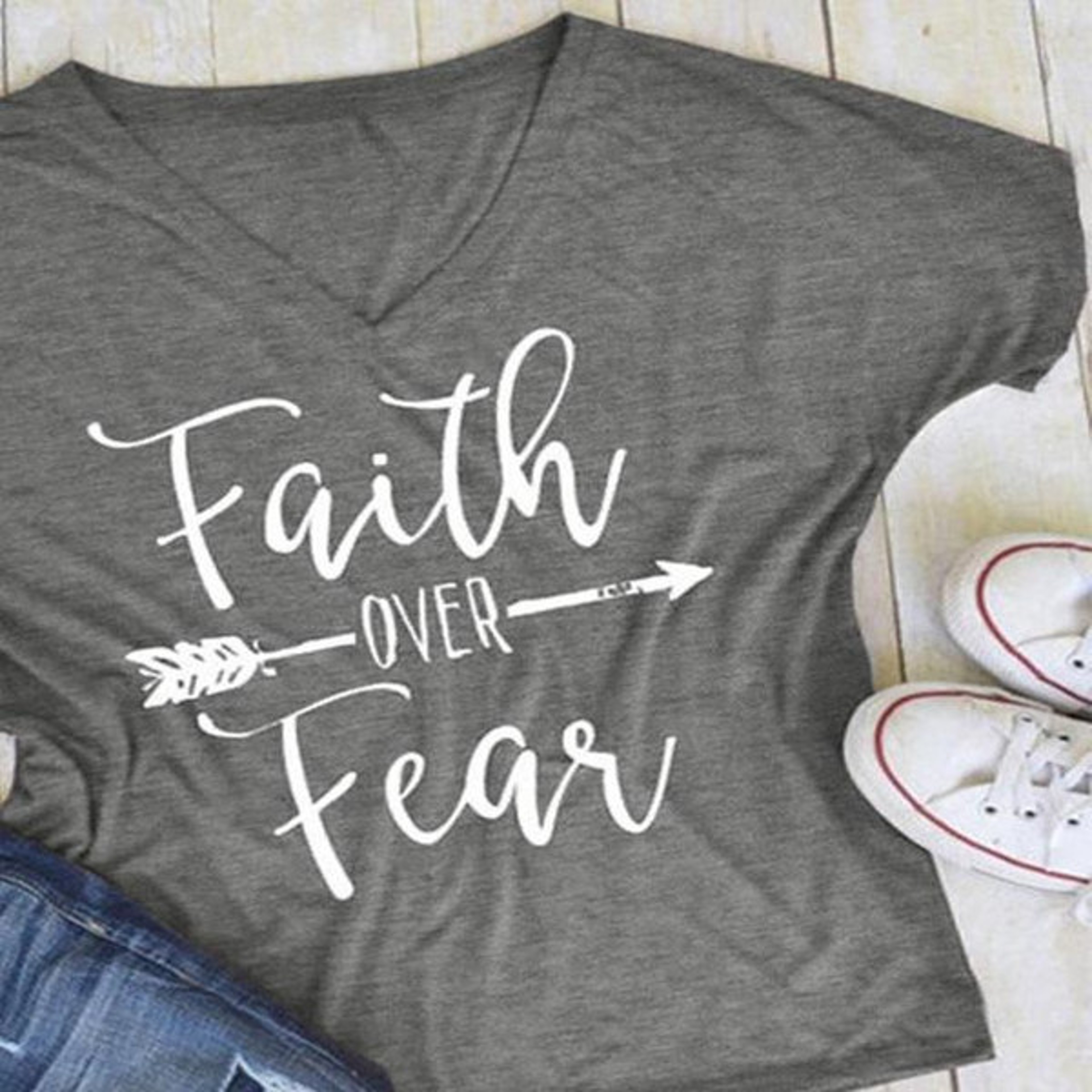 "Faith Over Fear" T-Shirt – view 3