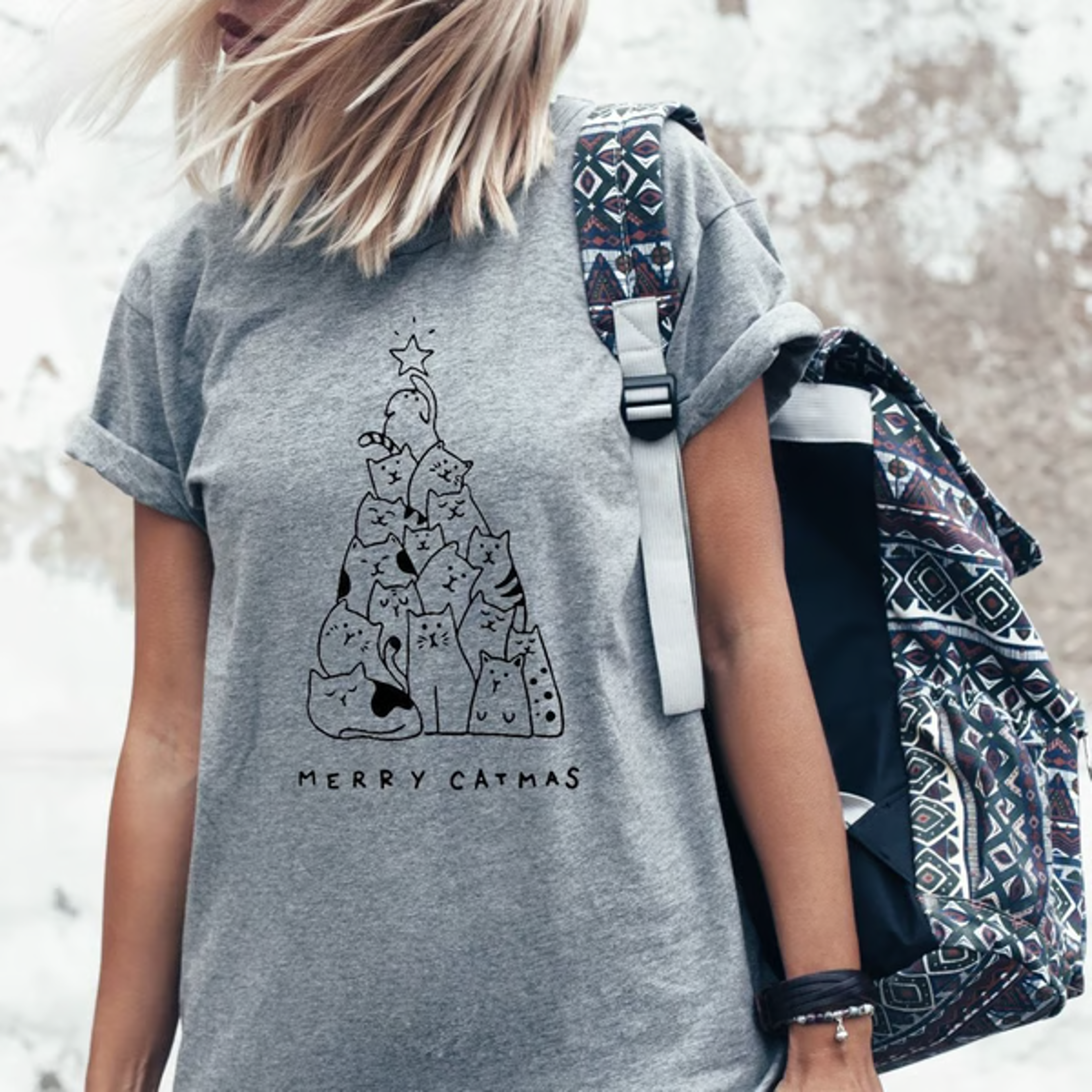 Merry Catmas T-Shirt – view 2