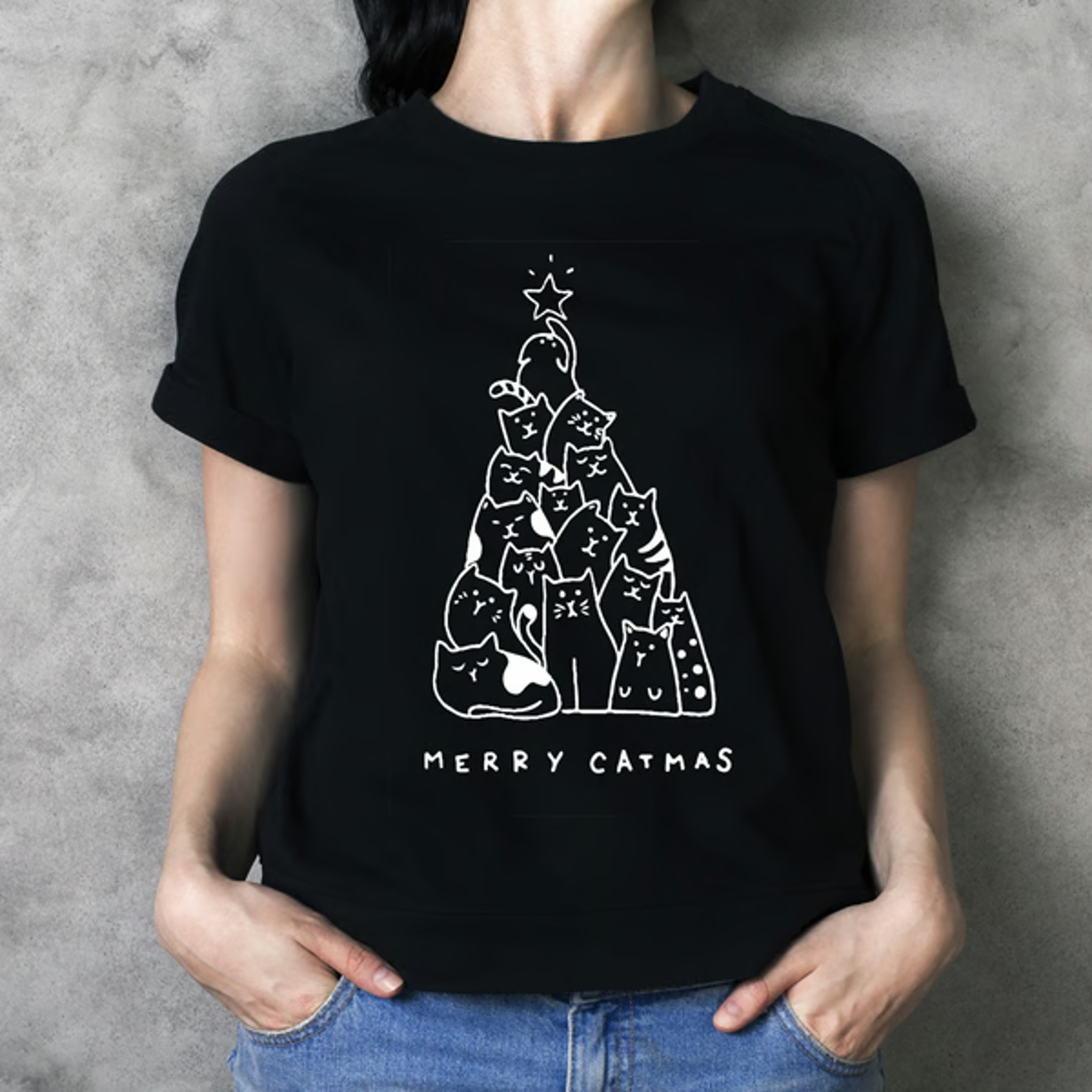 Merry Catmas T-Shirt – view 1