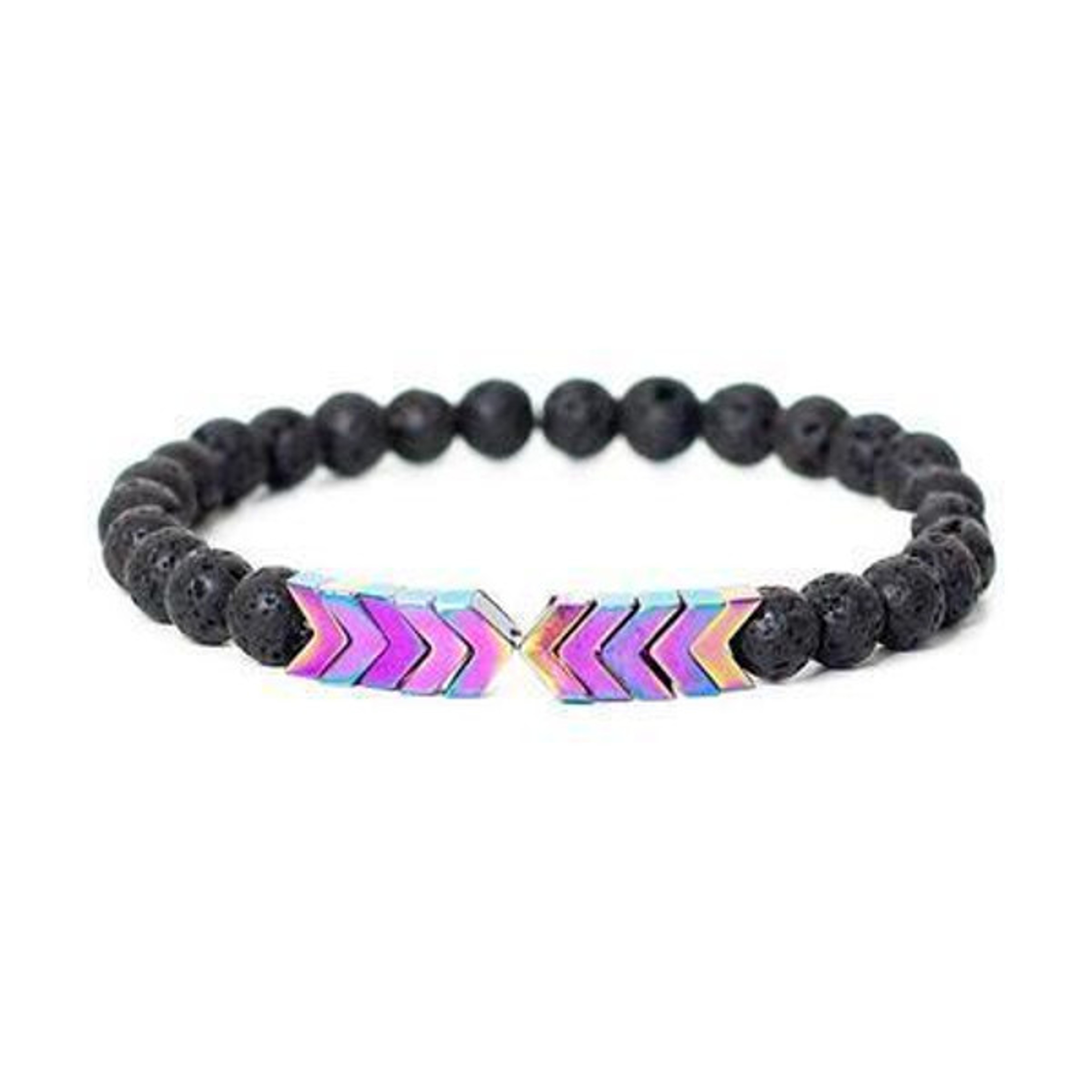 Arrow Lava Stone Bracelet – view 5