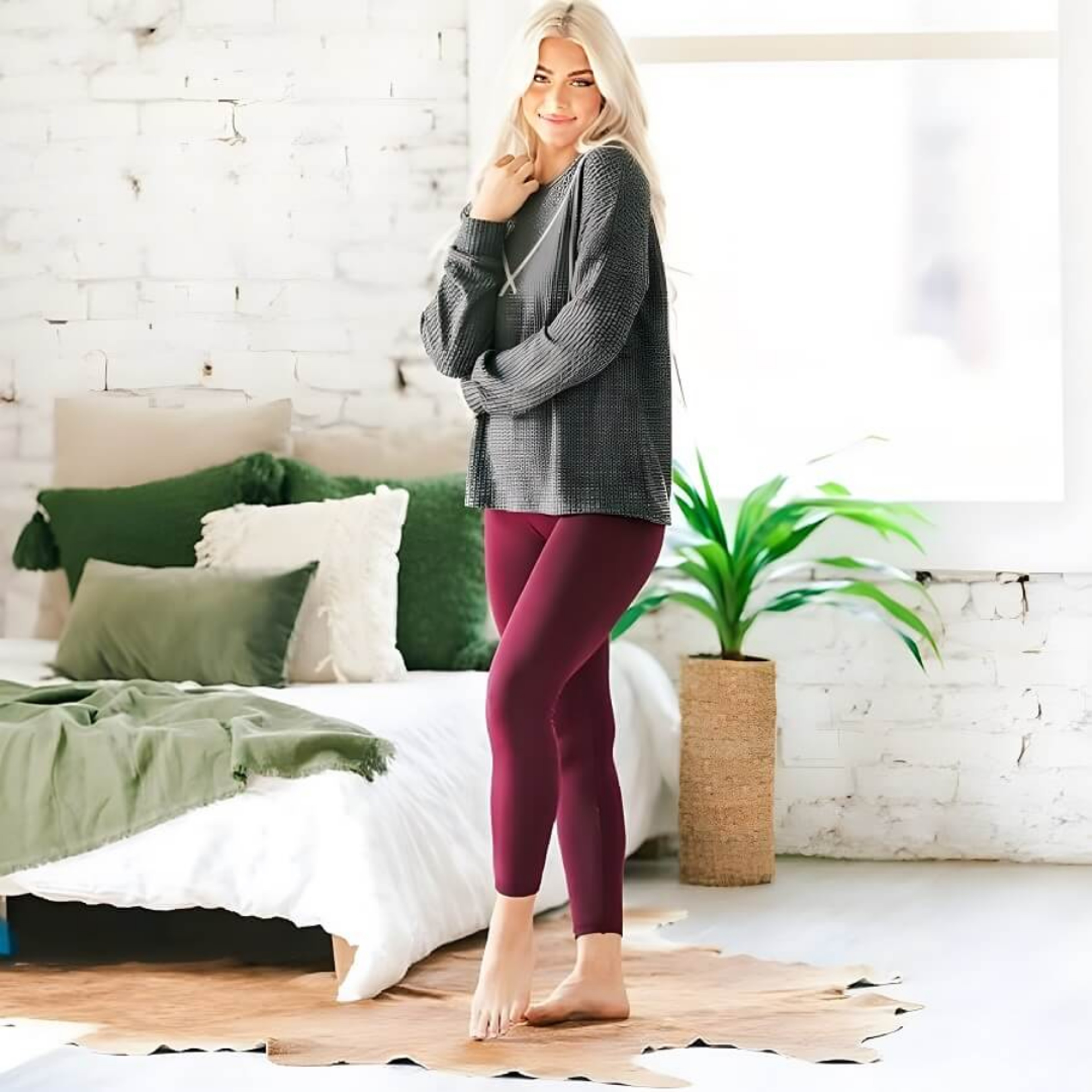 Cozy Faux Fur Leggings – view 2