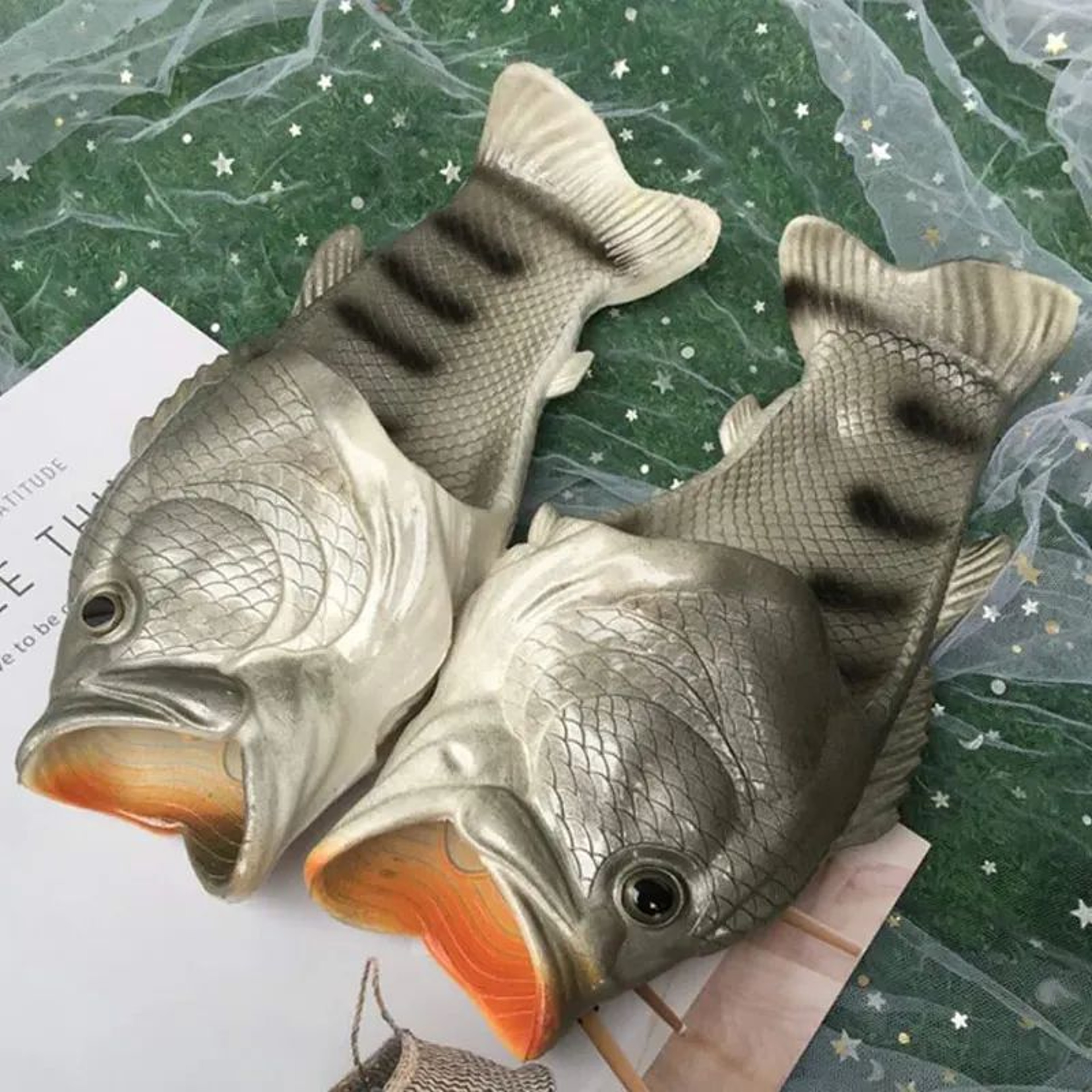 Fish Slippers Unisex Outdoor Summer Beach Sandals Soft Fishing Stylish Footwear 6