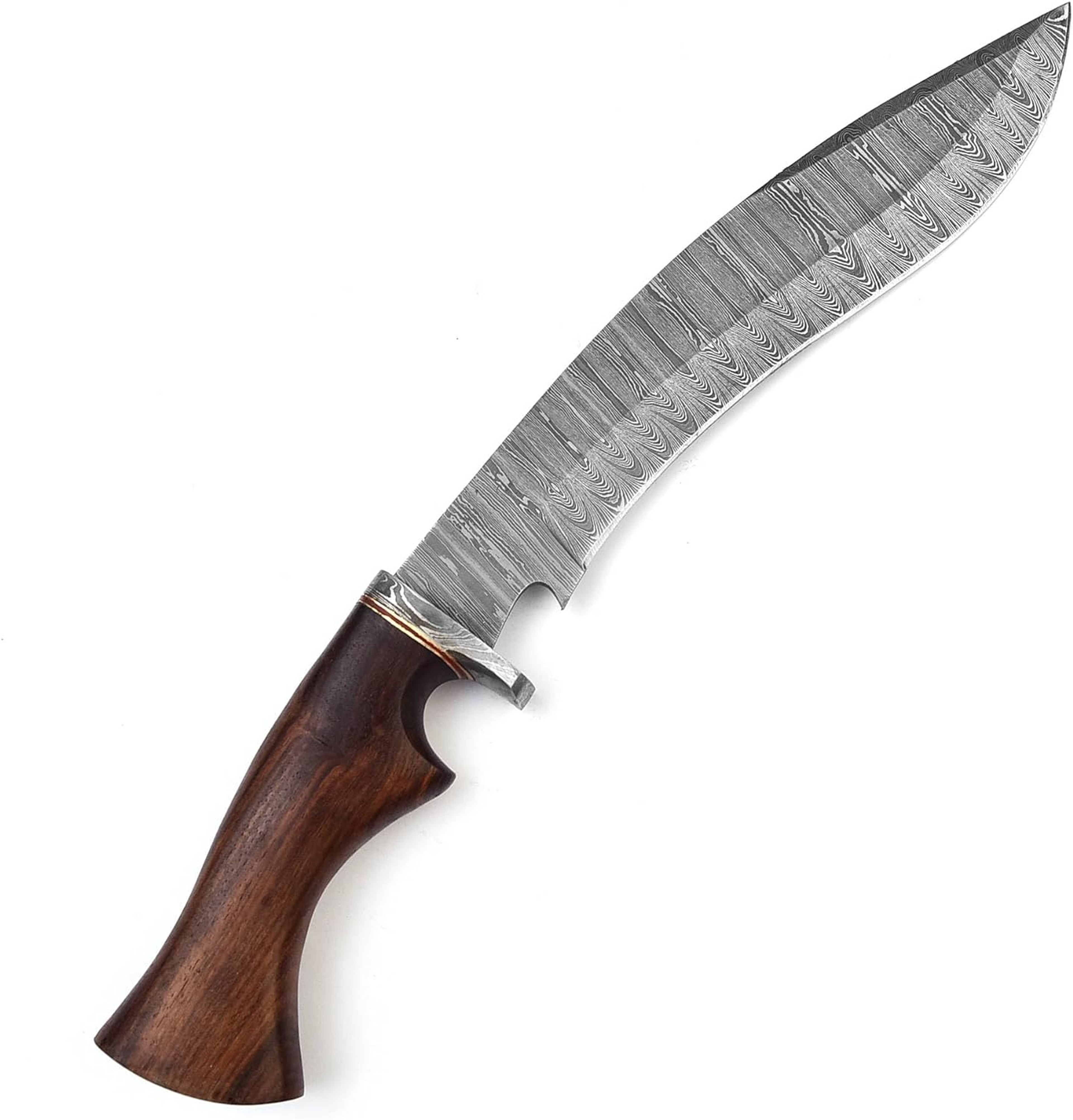 Handmade Damascus Steel 15 Inches Hunting Knife Rose Wood Handle Razor sharp Blade Outdoor Camping – view 4