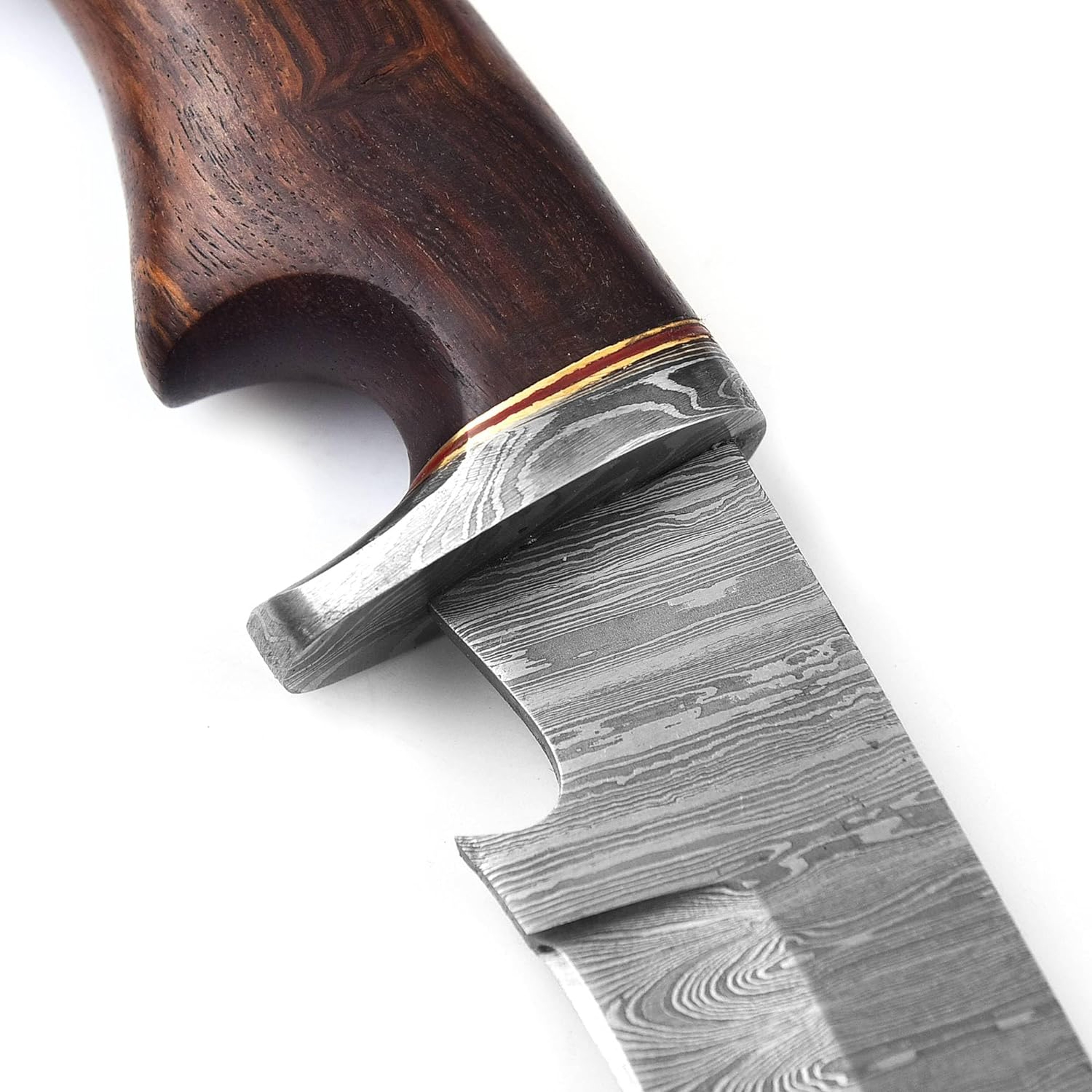 Handmade Damascus Steel 15 Inches Hunting Knife Rose Wood Handle Razor sharp Blade Outdoor Camping – view 5