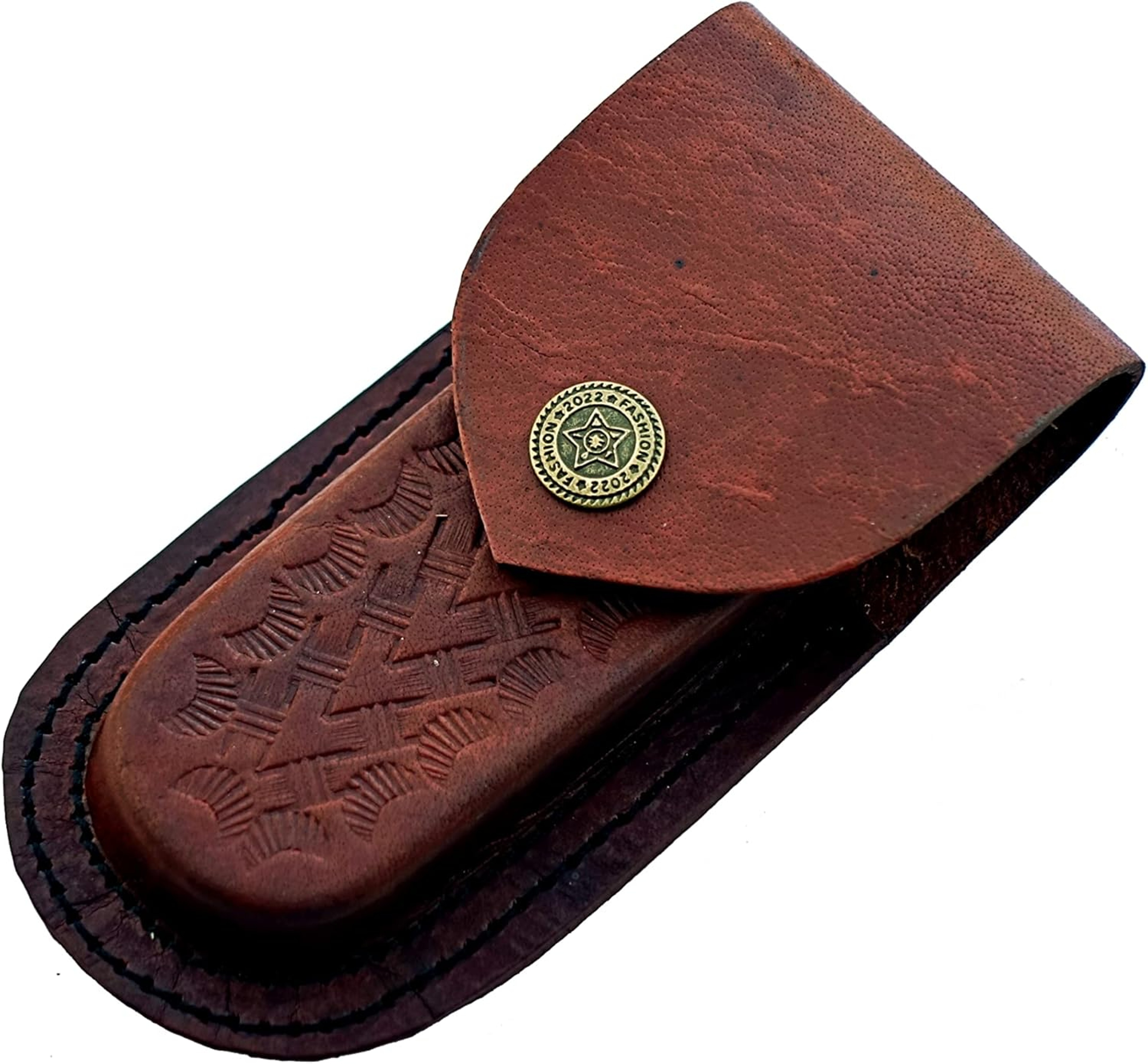 ALFARI Damascus Steel Folding Pocket Knife Small Pocket Knife For Outdoor For Camping Hiking Back L 3