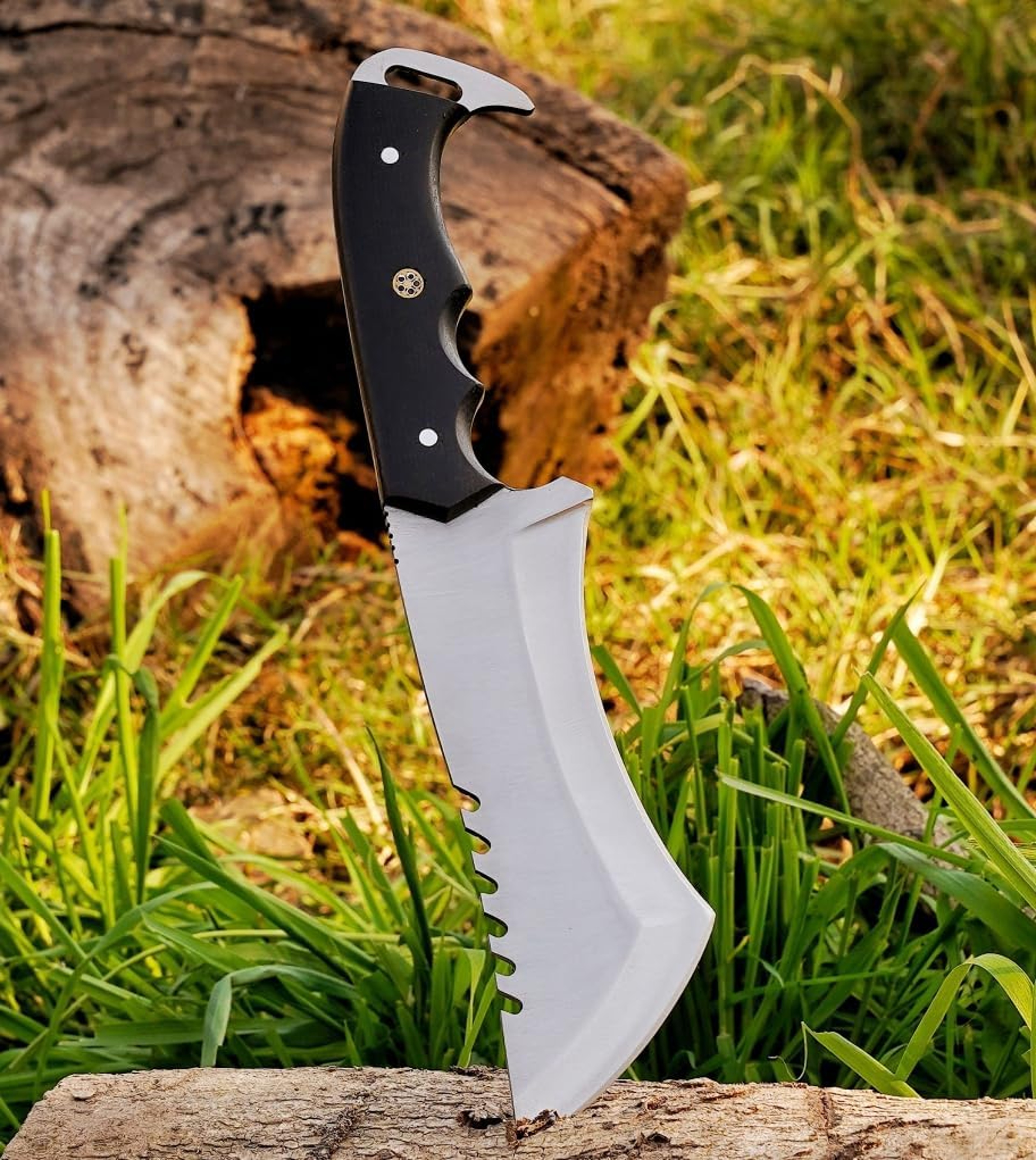 Handmade Tracker Knife With Sheath Outdoor Knife Survival Camping Knife D2 Steel Fixed Blade Huntin