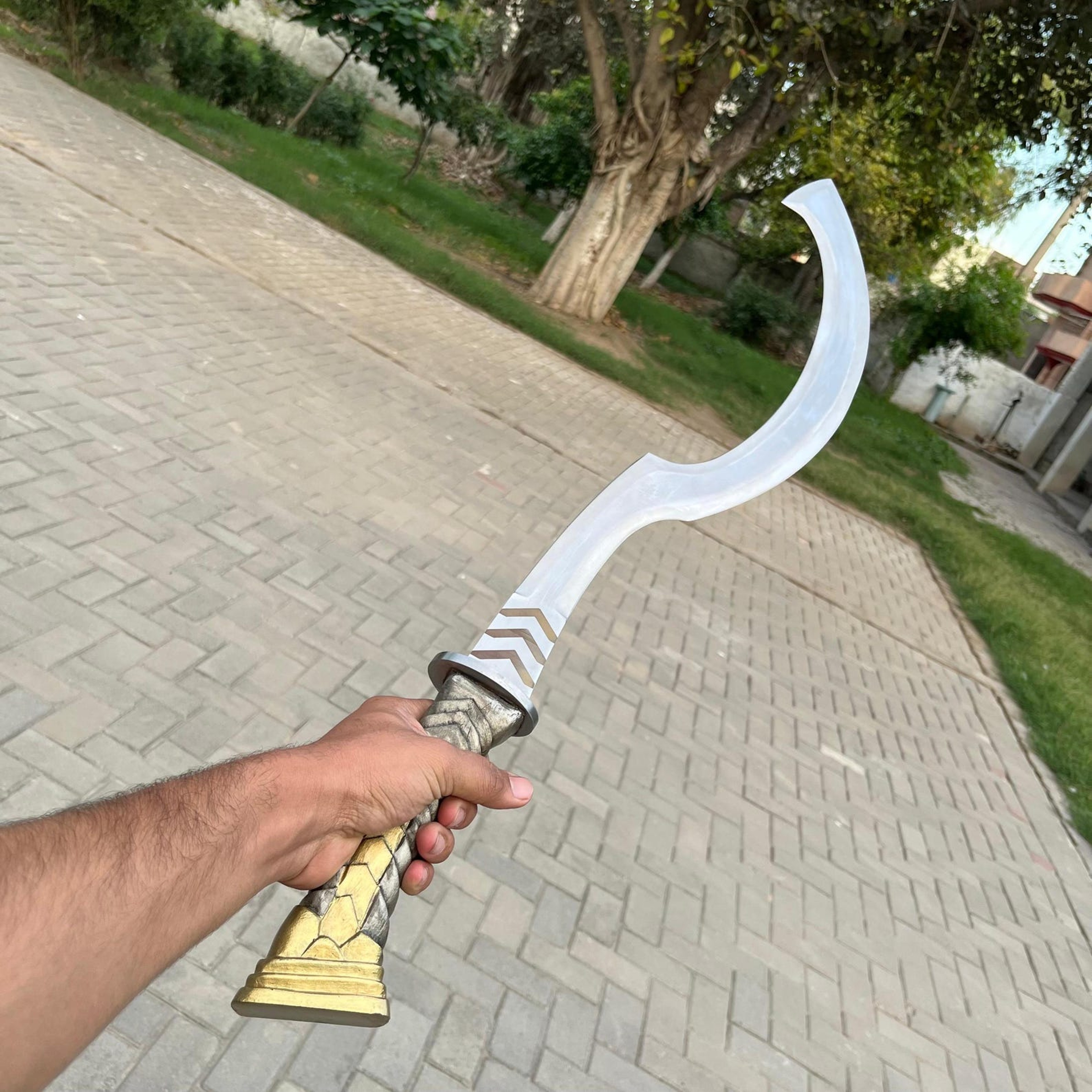 Hand Forged Gods Of Egypt Khopesh Style Egyptian Blade Collectible Sword With Handmade Craftsma 5