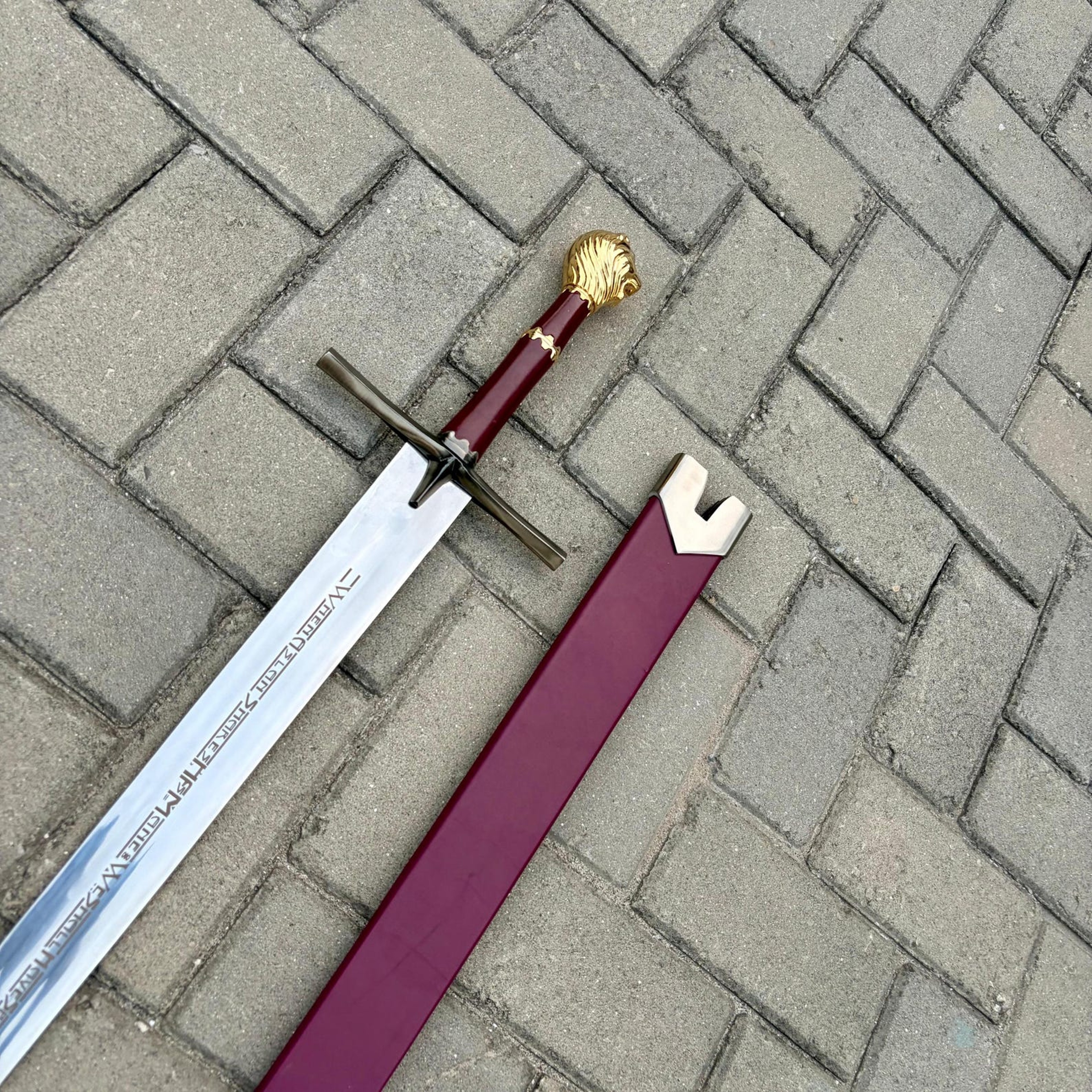 Handcrafted Chronicles Of Narnia Rhindon Sword Replica  Prince Peters Iconic Blade 8