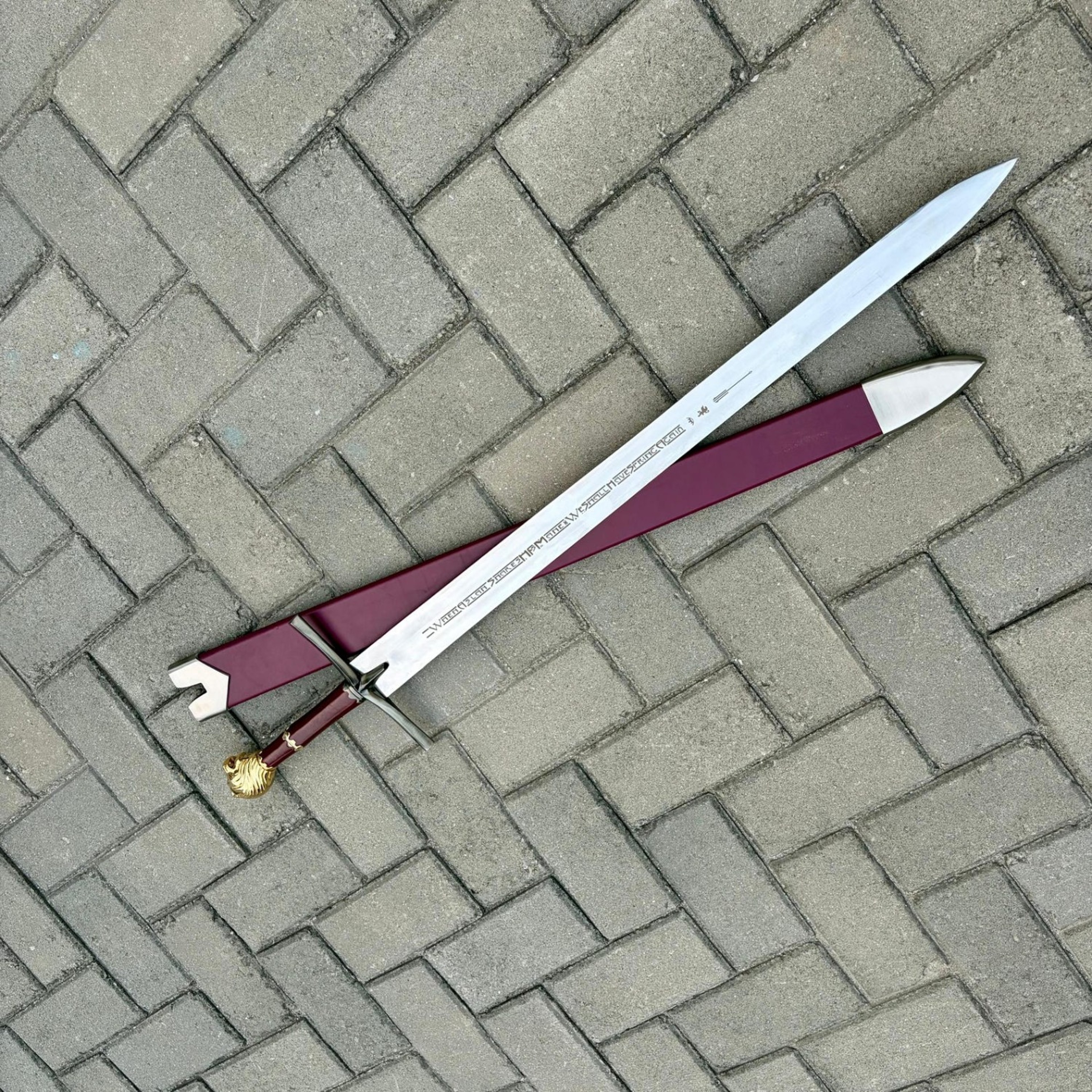 Handcrafted Chronicles Of Narnia Rhindon Sword Replica  Prince Peters Iconic Blade 4jpg