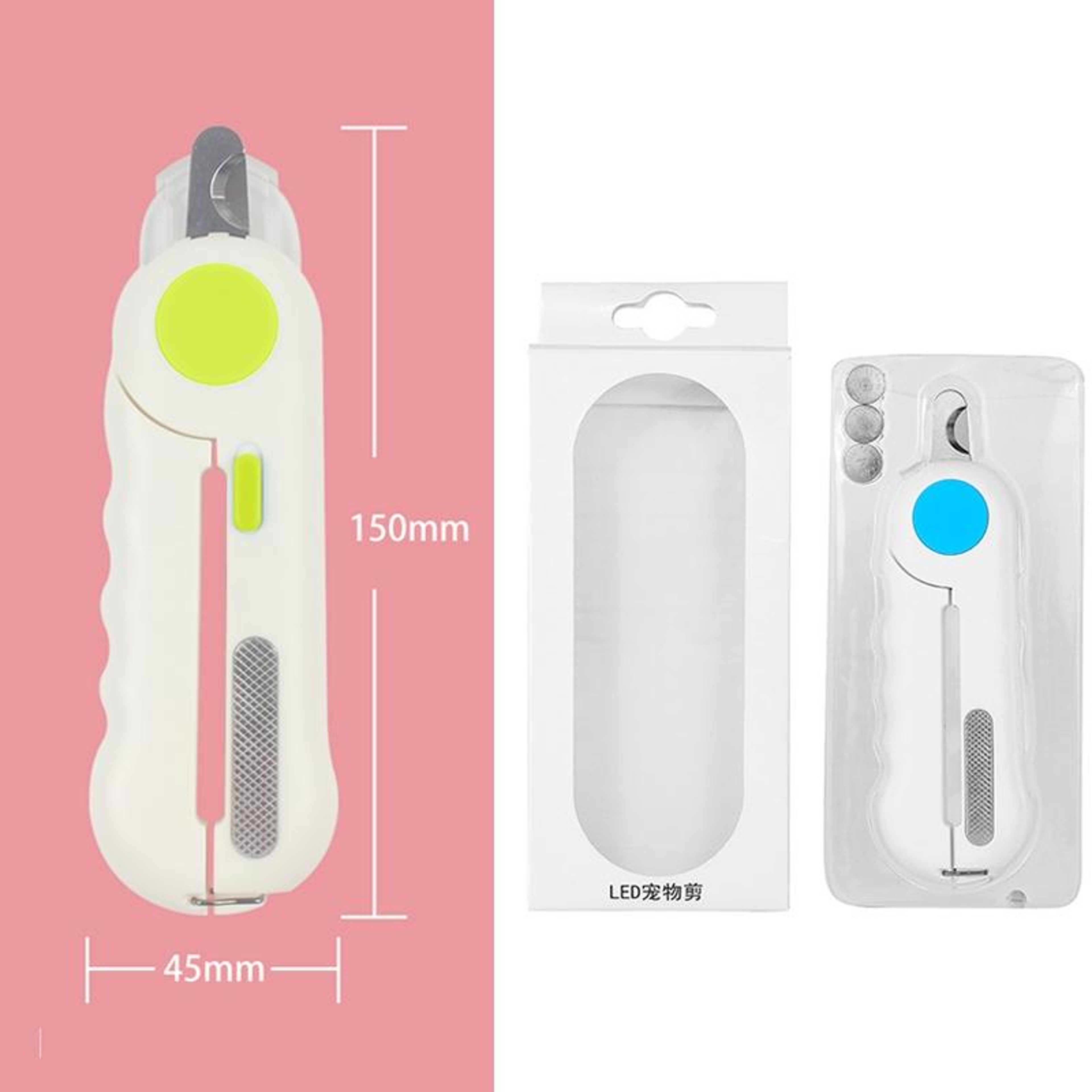 LED Pet Nail Clippers With Built In Nail File For Dogs And Cats 2