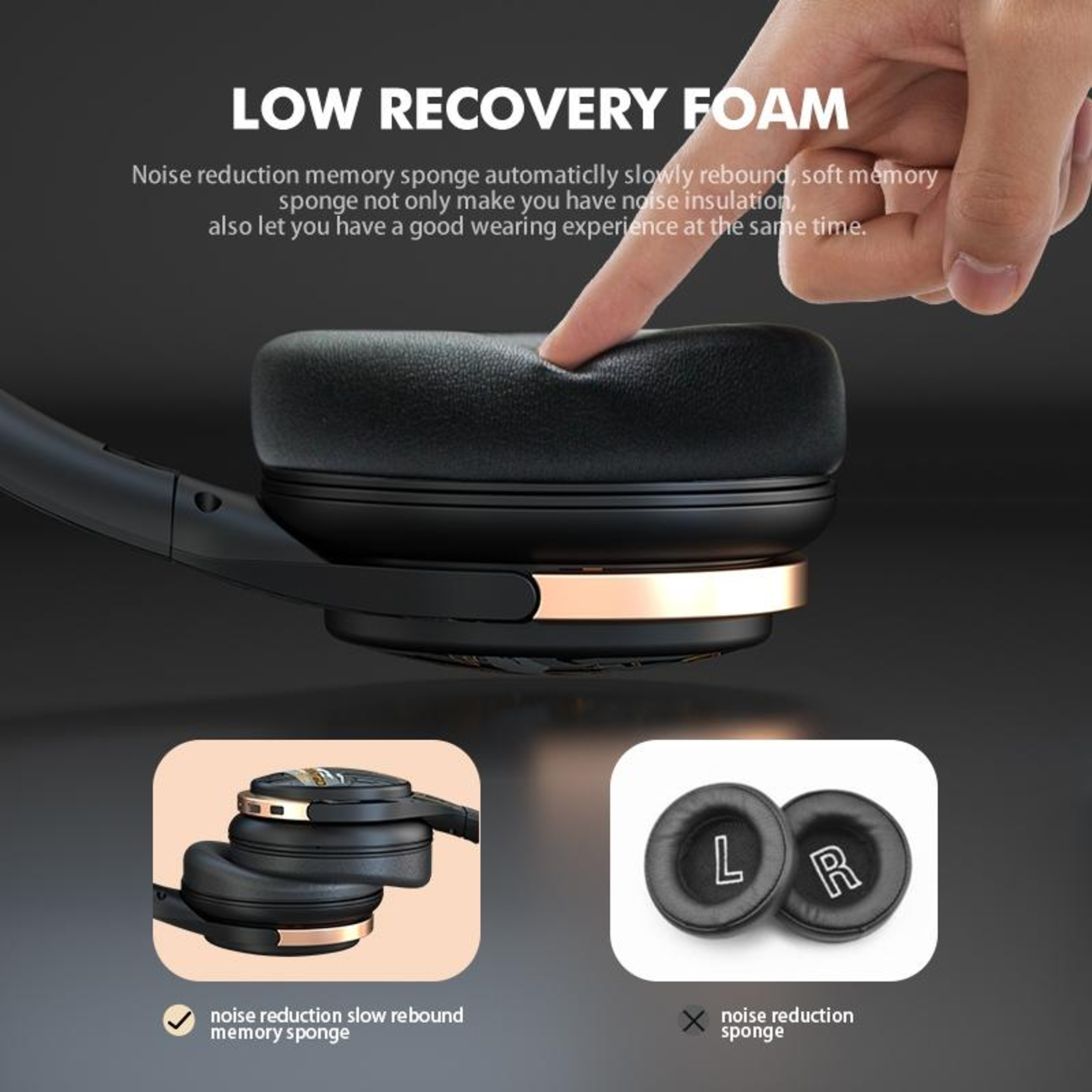 ANC Gaming Wireless Headphones With StudioQuality Sound 7