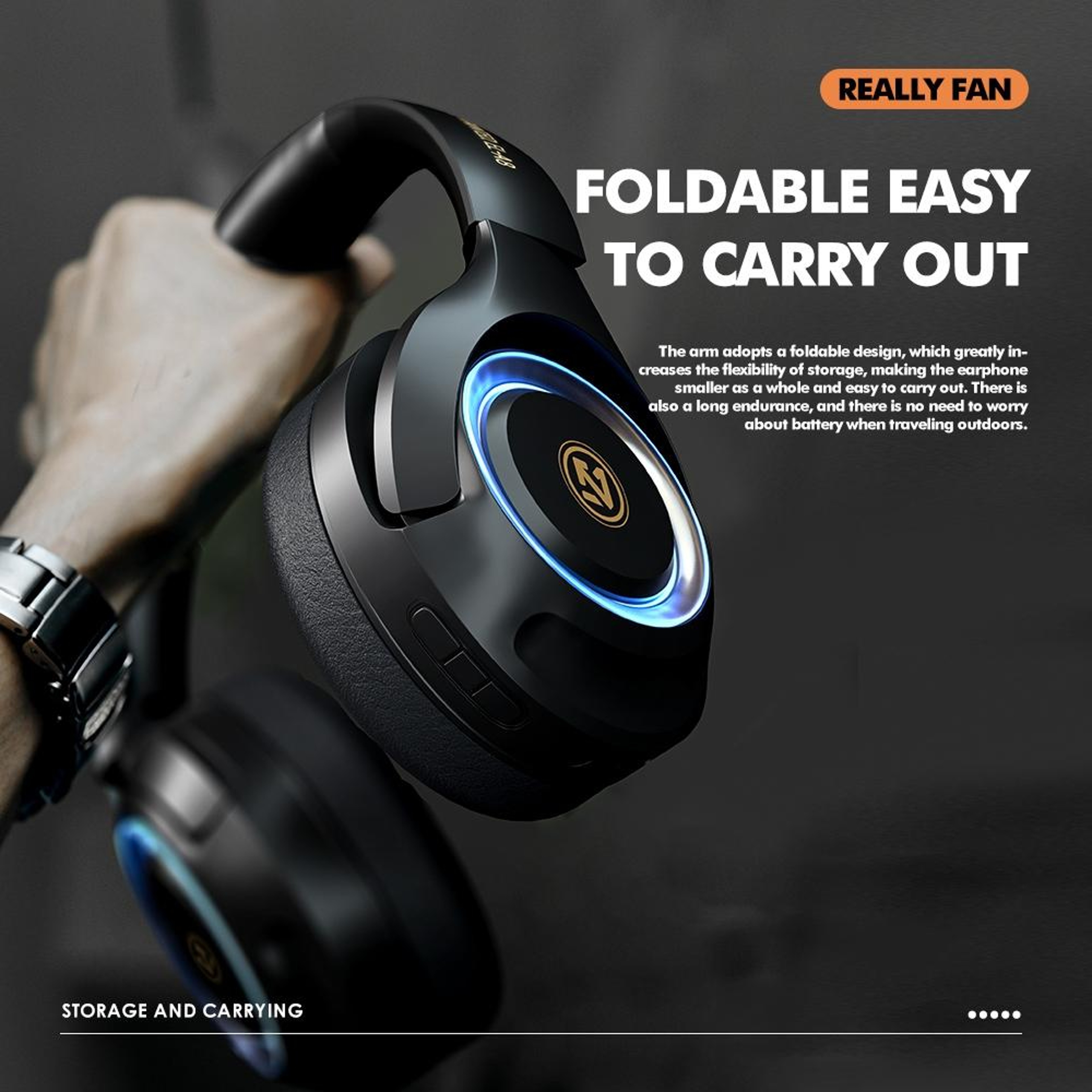 Wireless Gaming Headset With OverEar Stereo  Clear Microphone 10