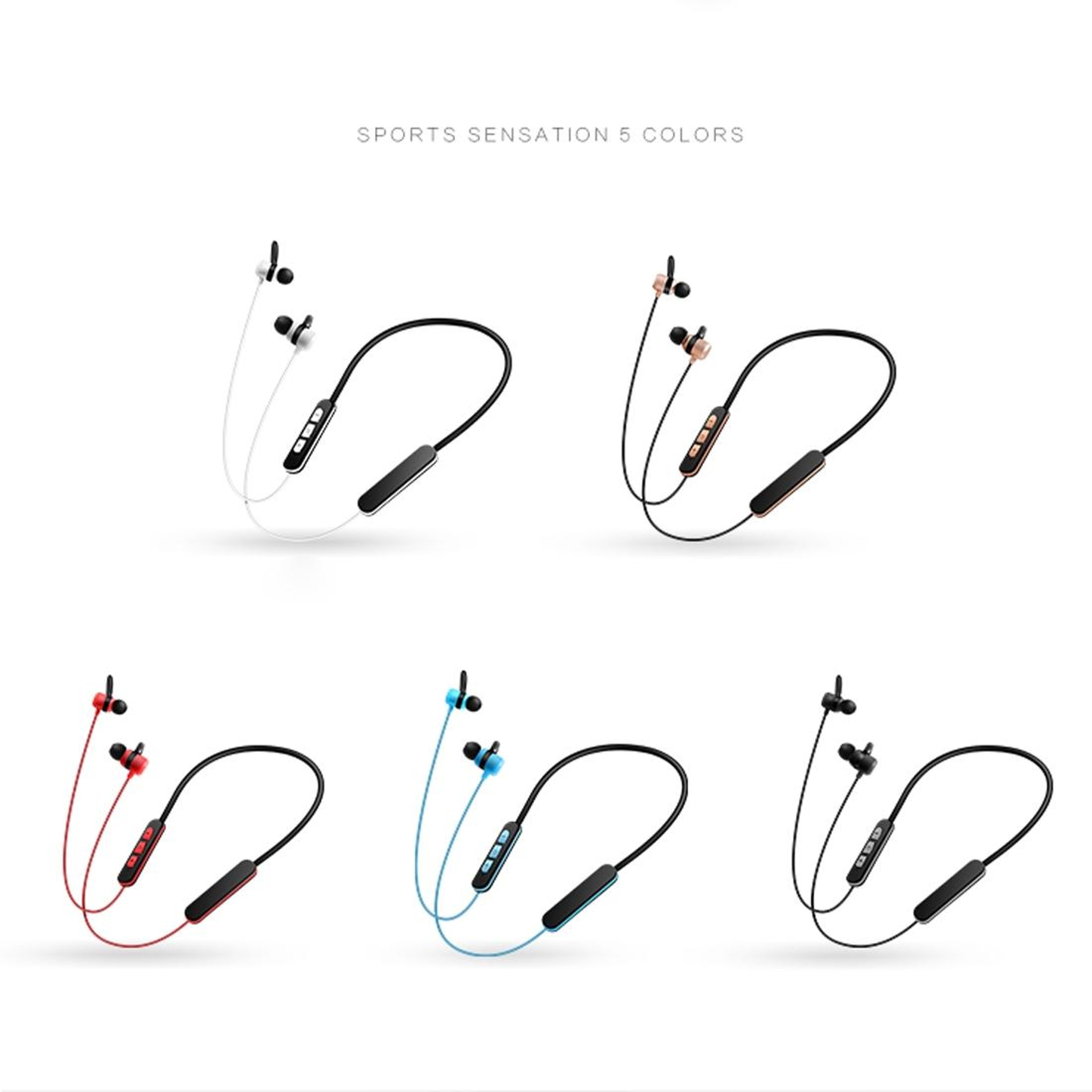 Wireless Bluetooth Sport Earphones With Mic Magnetic In Ear Headphones For Hands Free Calls 0